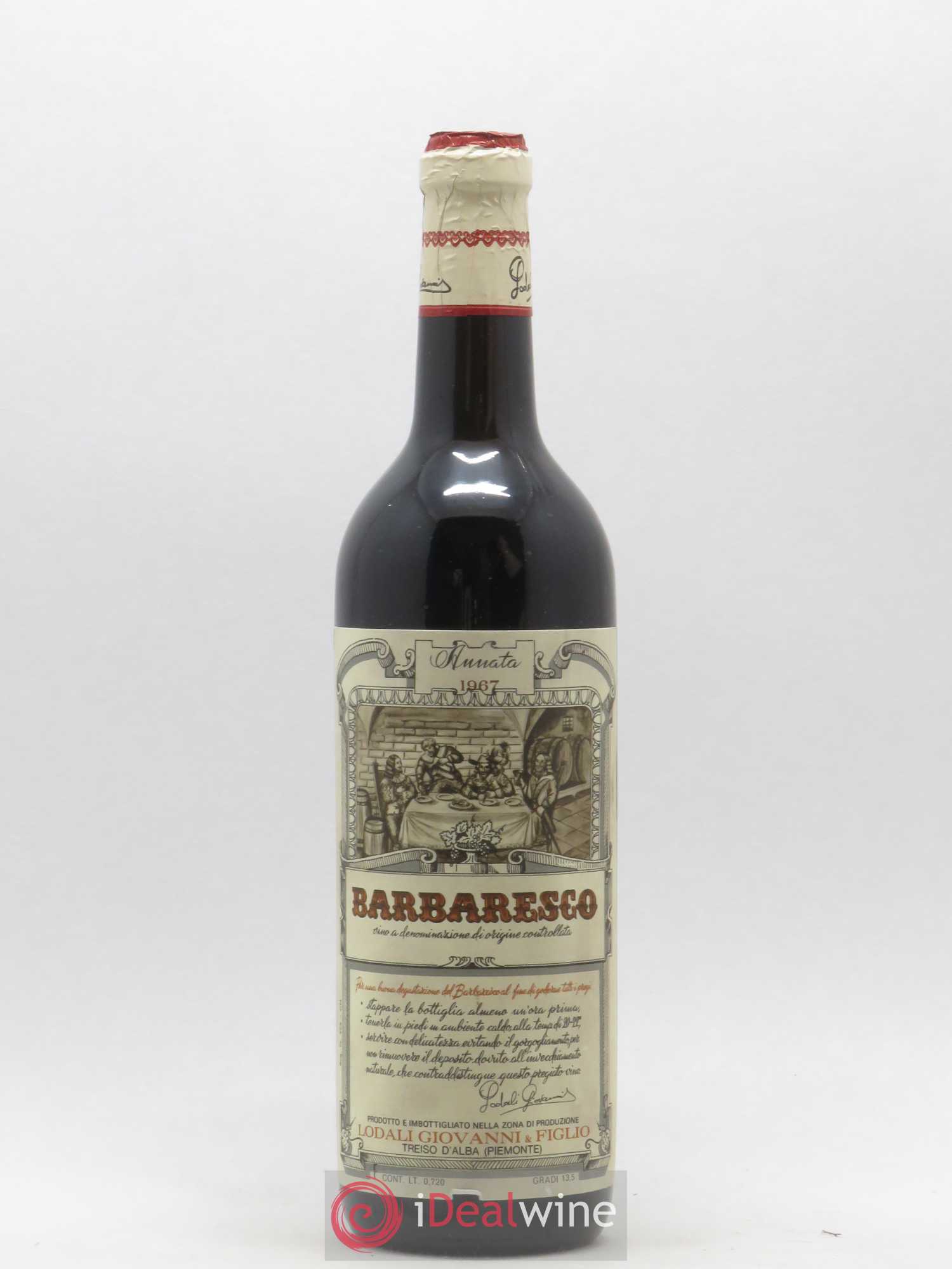 Barbaresco DOCG Giovanni & Figlio Lodali 1967 - Posten von 1 Flasche - 0