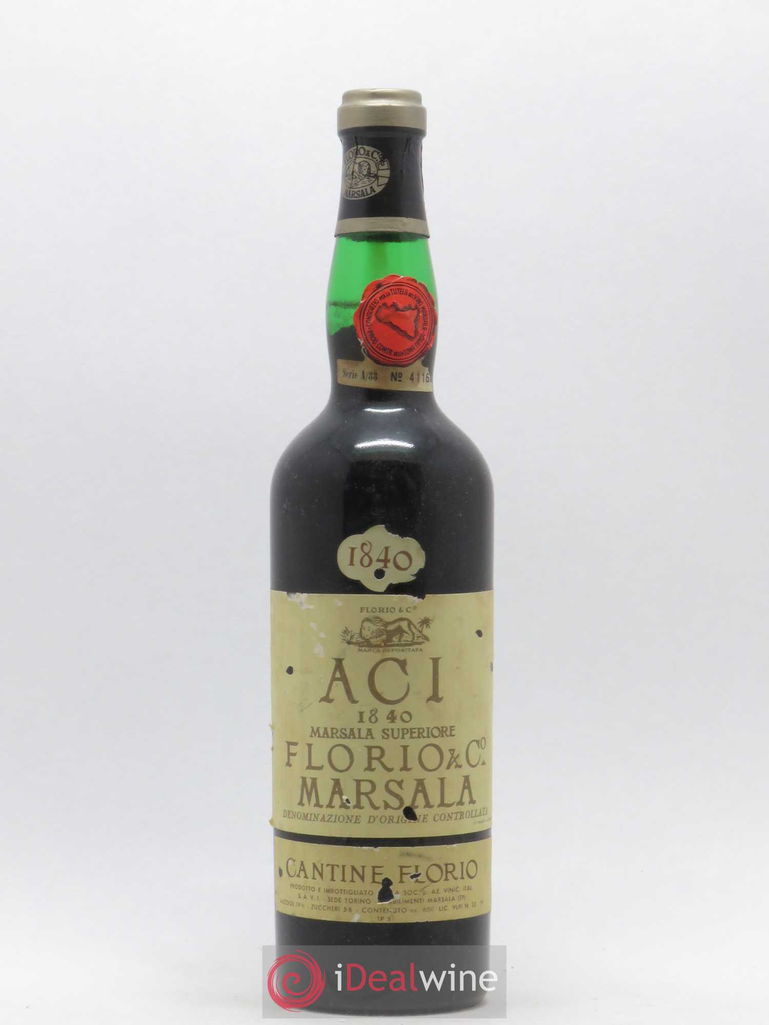 Italie Marsala Superior ACI Florio 1840 - Posten von 1 Flasche - 0