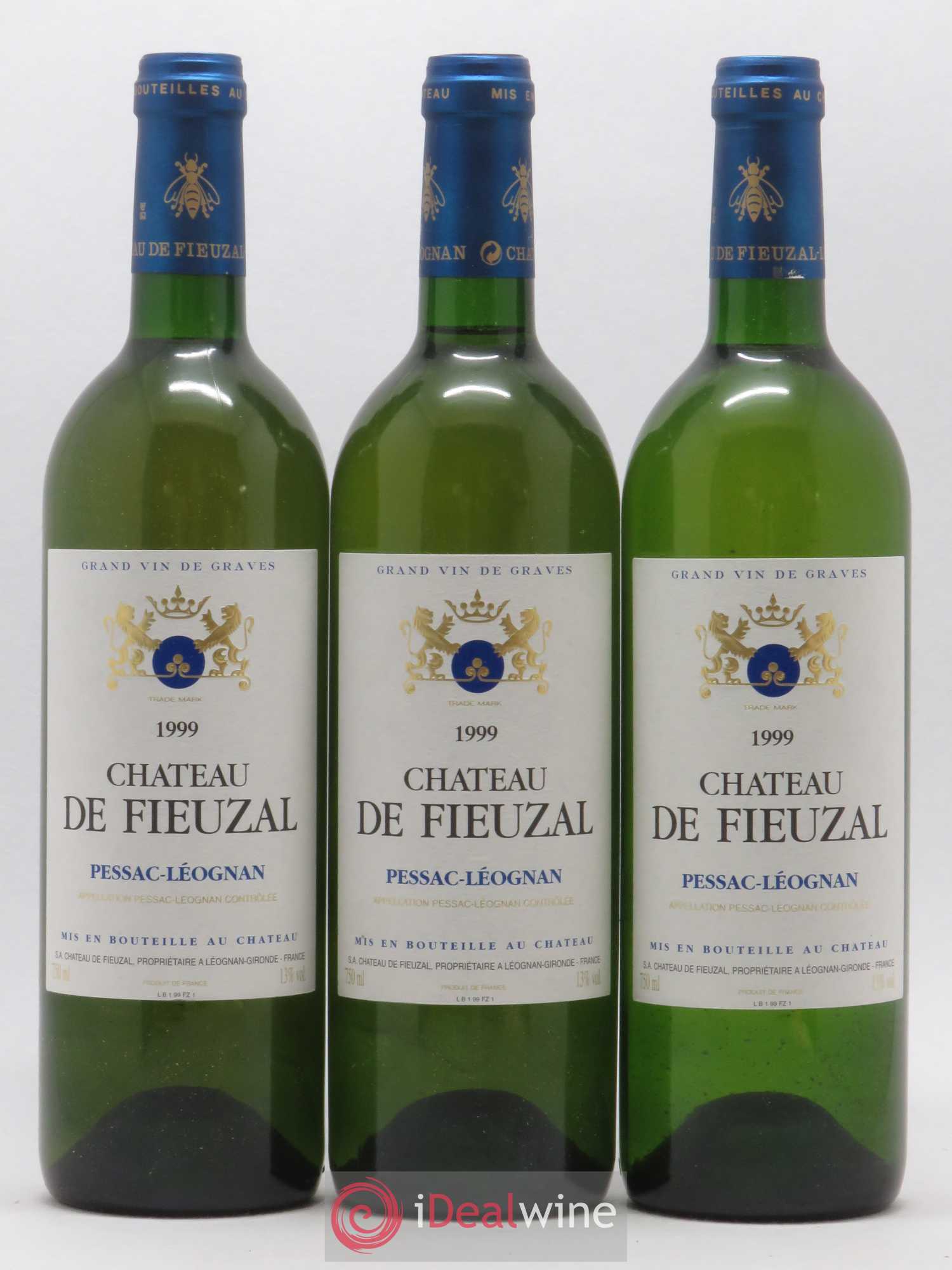 Château de Fieuzal 1999 - Lot de 3 bouteilles - 0