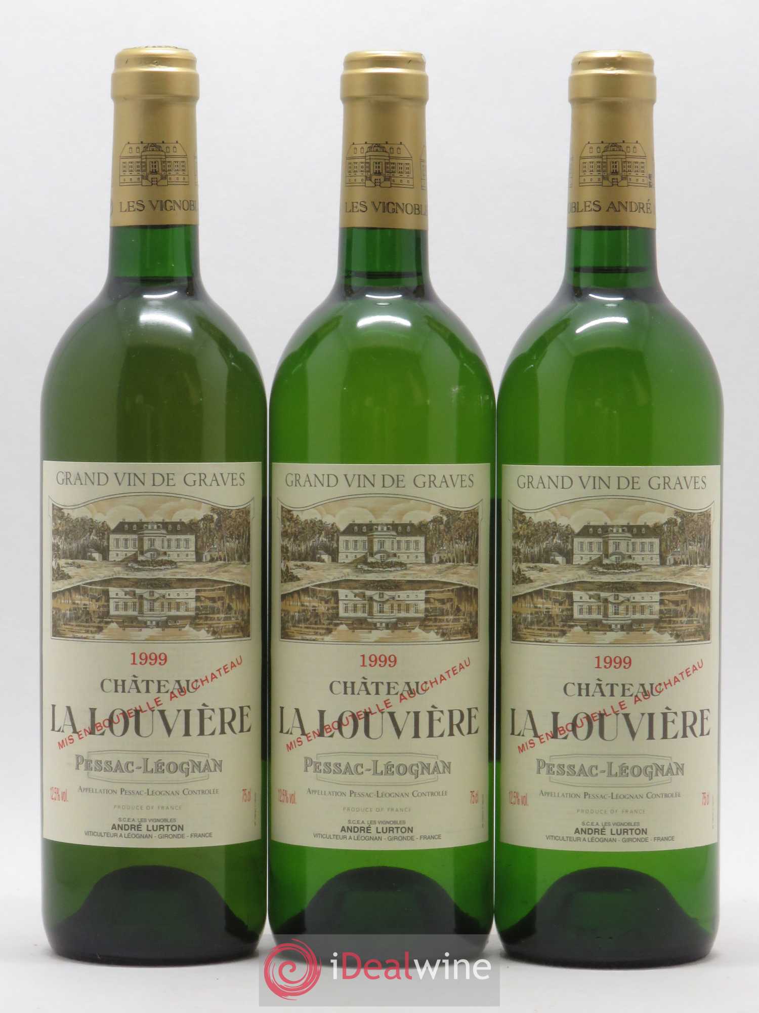 Château la Louvière 1999 - Lot of 6 bottles - 1