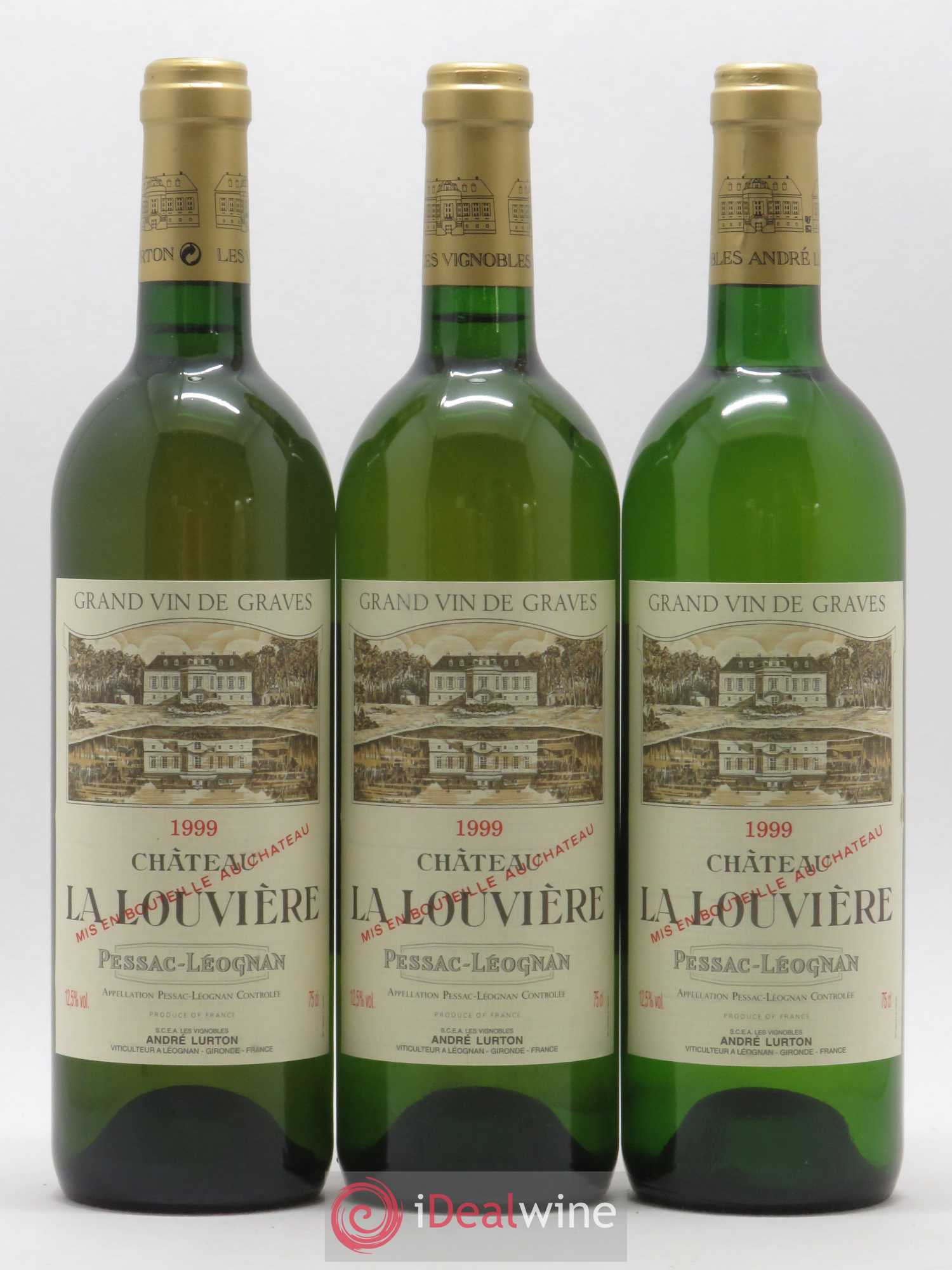 Château la Louvière 1999 - Lot of 6 bottles - 2