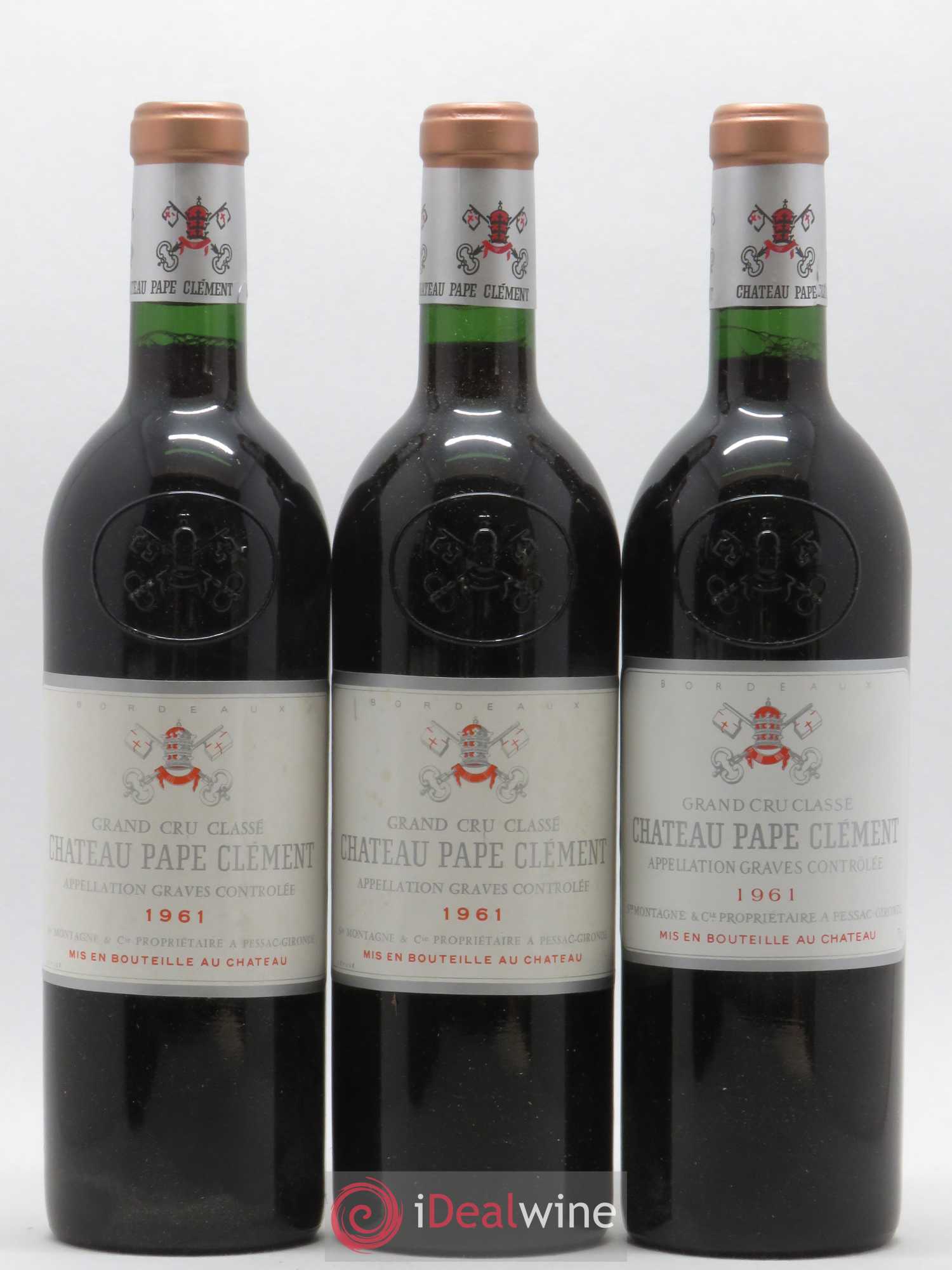 Château Pape Clément Cru Classé de Graves 1961 - Lot de 12 bouteilles - 2