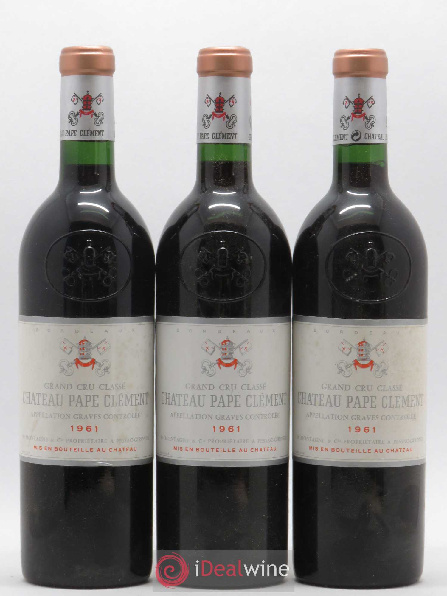 Château Pape Clément Cru Classé de Graves 1961 - Lot de 12 bouteilles - 4
