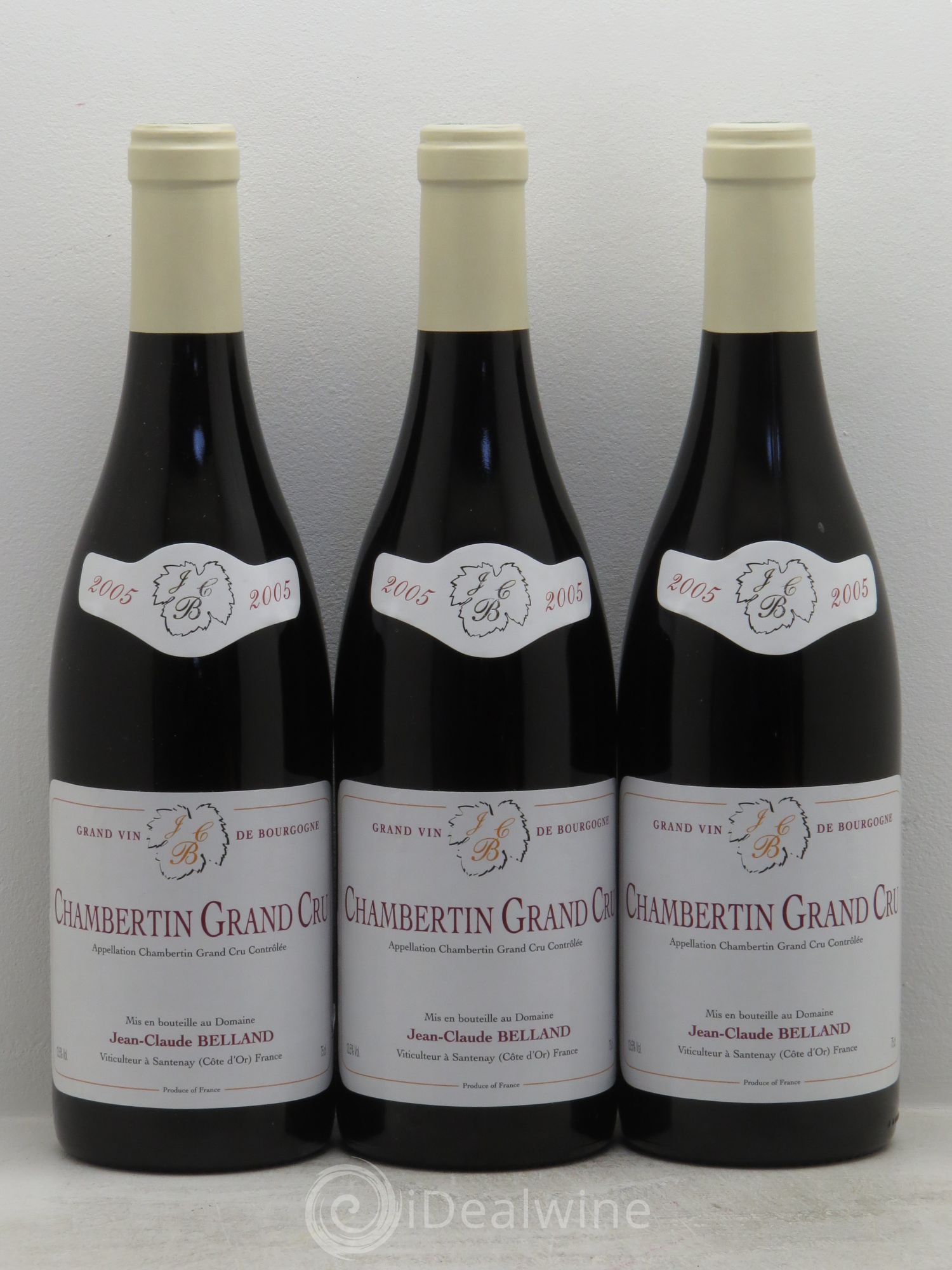 Chambertin Grand Cru Jean-Claude Belland 2005 - Posten von 3 Flaschen - 0