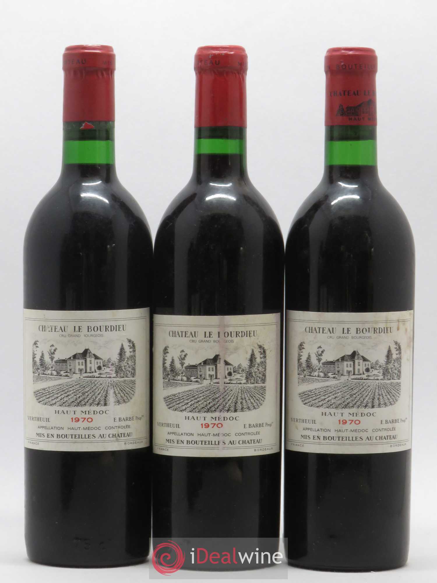 Haut Médoc Château Le Bourdieu 1970 - Posten von 6 Flaschen - 2