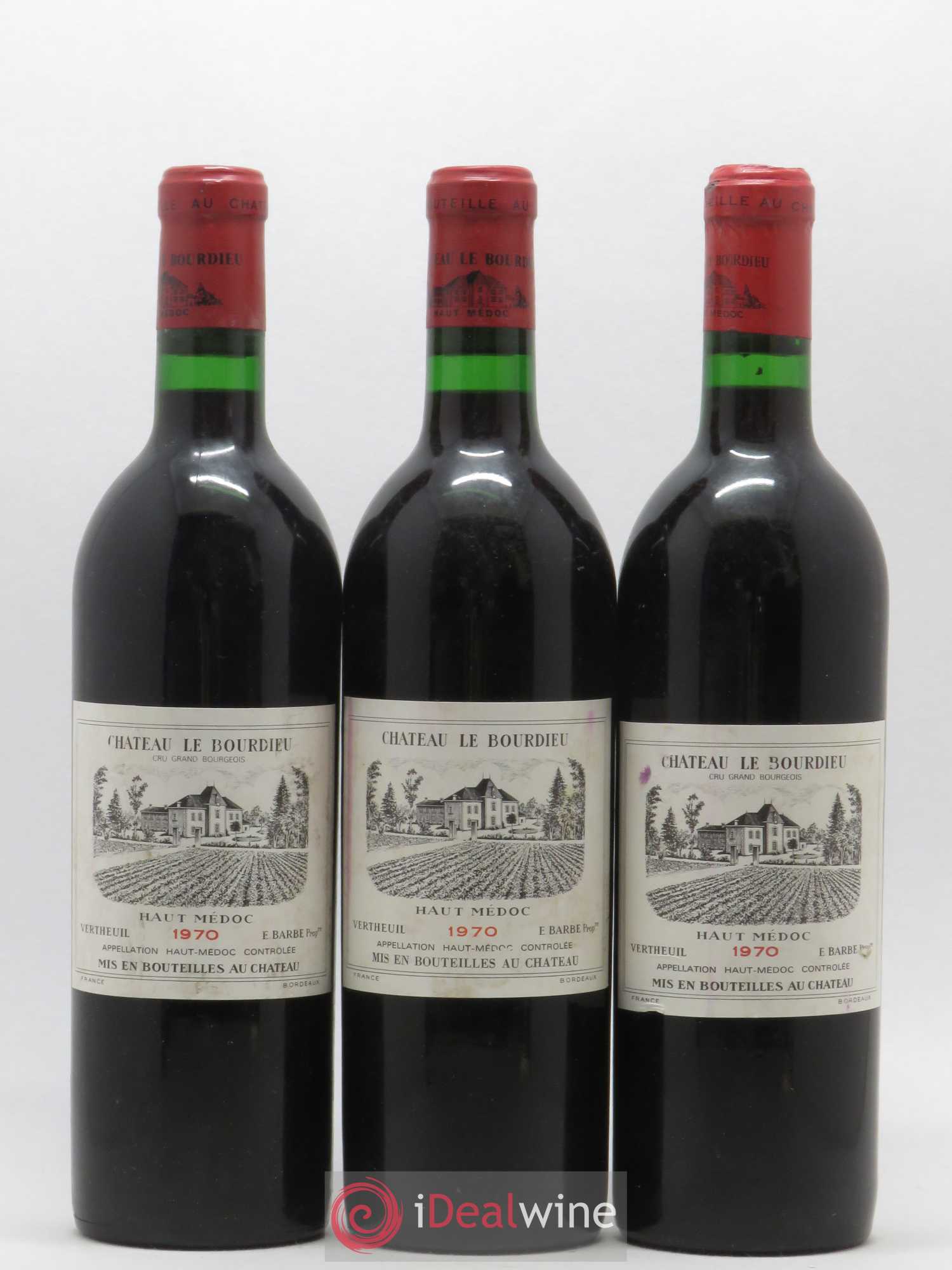 Haut Médoc Château Le Bourdieu 1970 - Posten von 6 Flaschen - 1