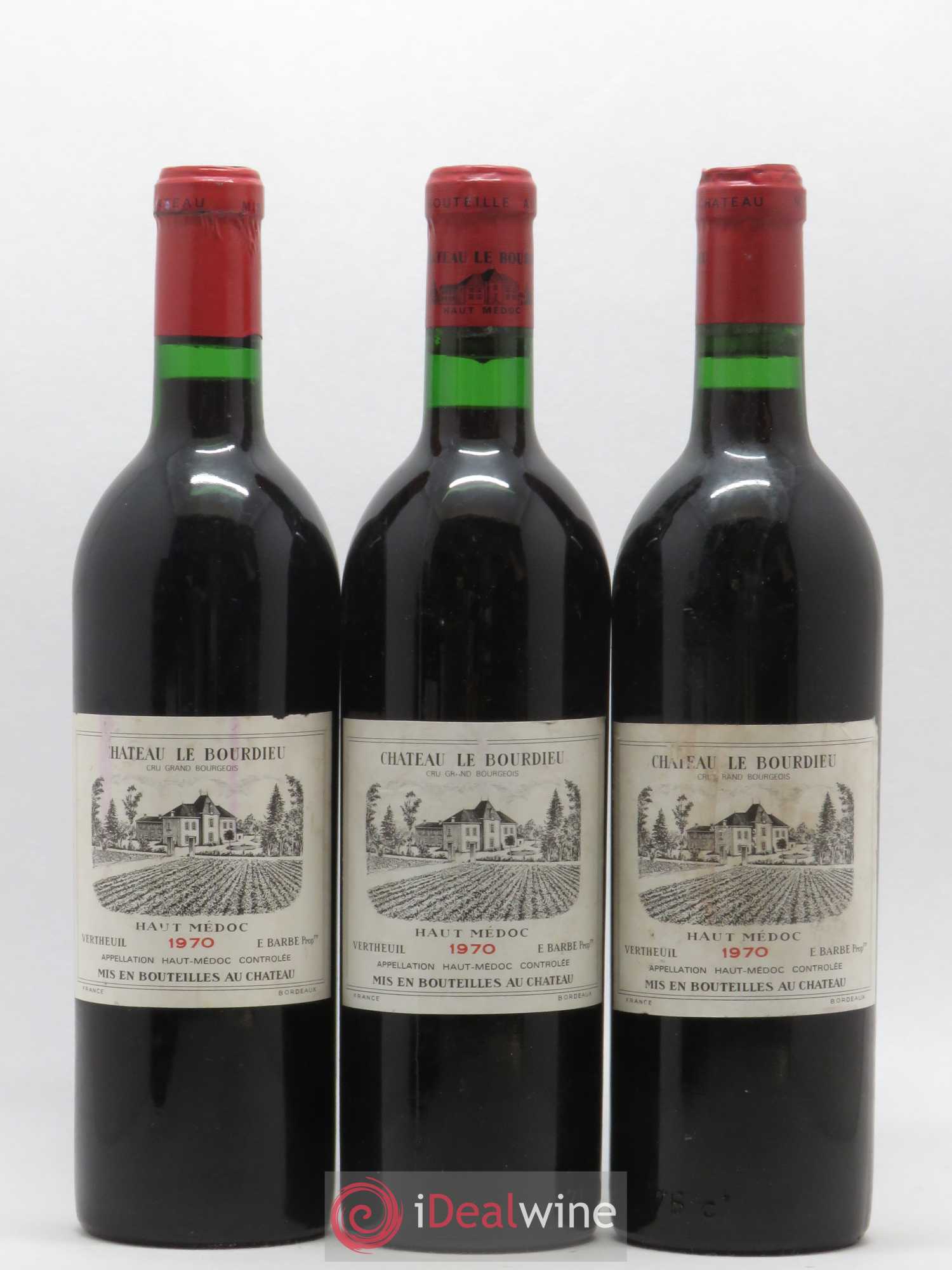 Haut Médoc Château Le Bourdieu 1970 - Posten von 6 Flaschen - 2
