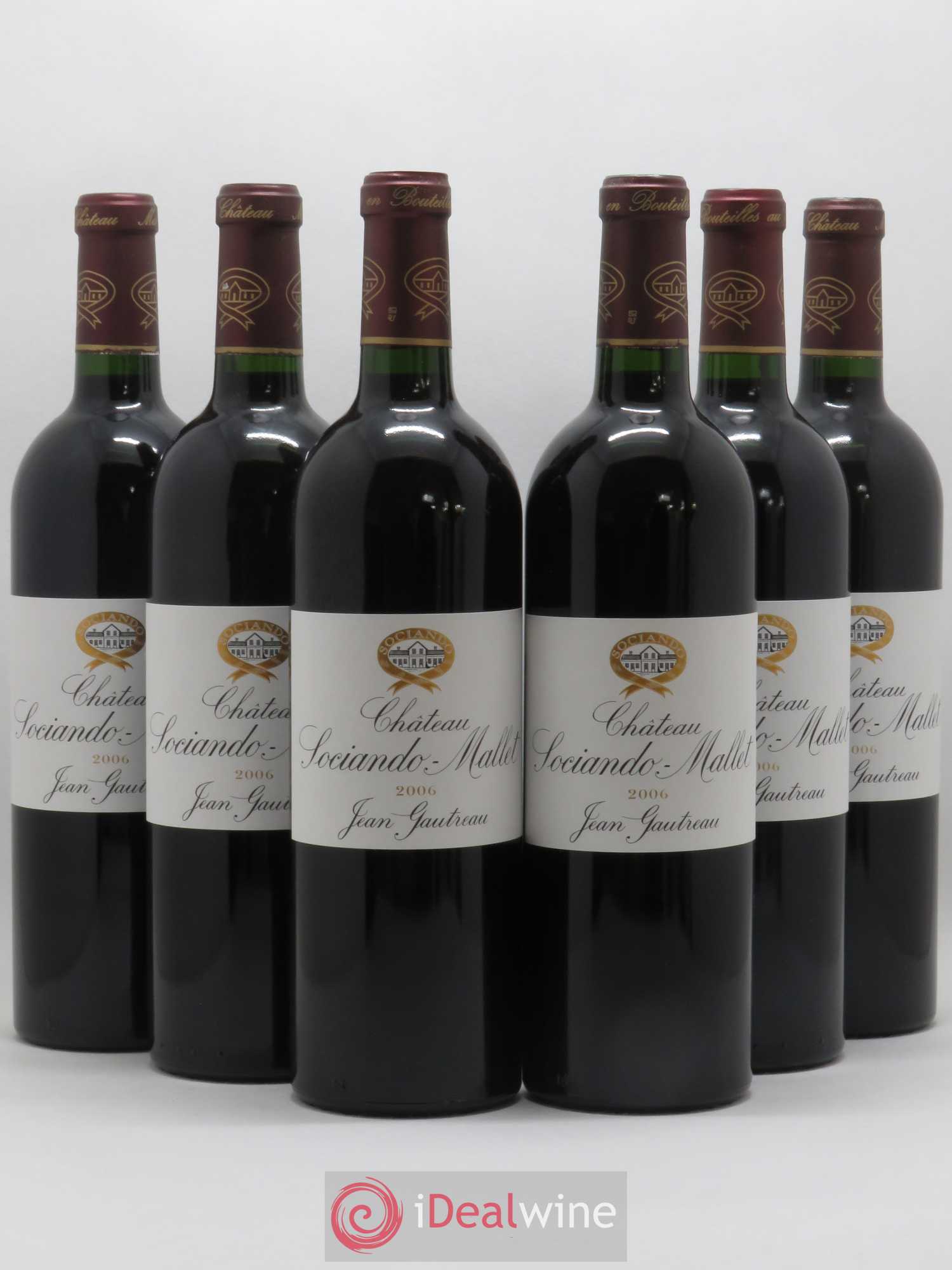 Château Sociando Mallet 2006 - Lot de 6 bouteilles - 0