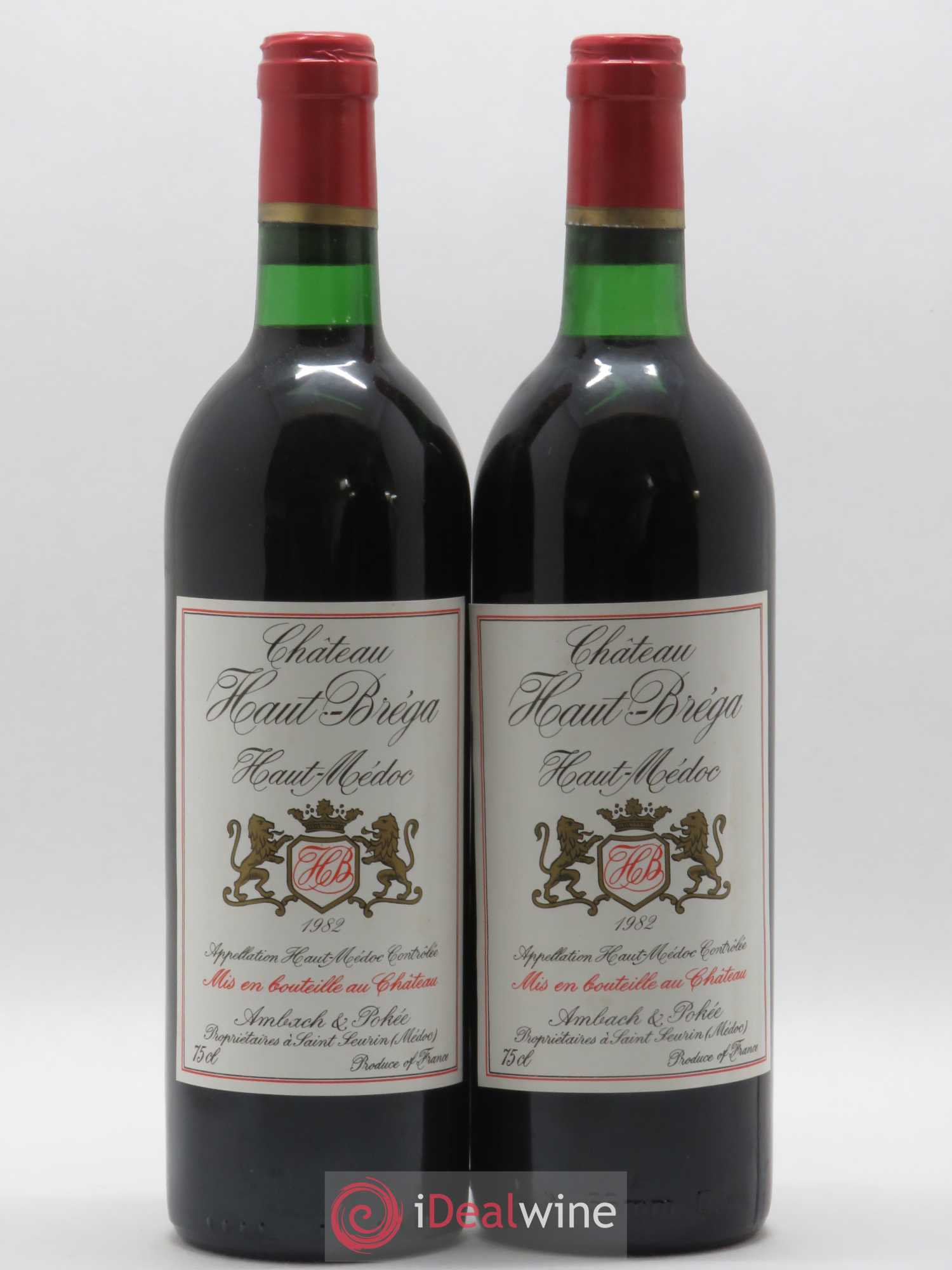 Haut Médoc Château Haut Bréga 1982 - Posten von 2 Flaschen - 0