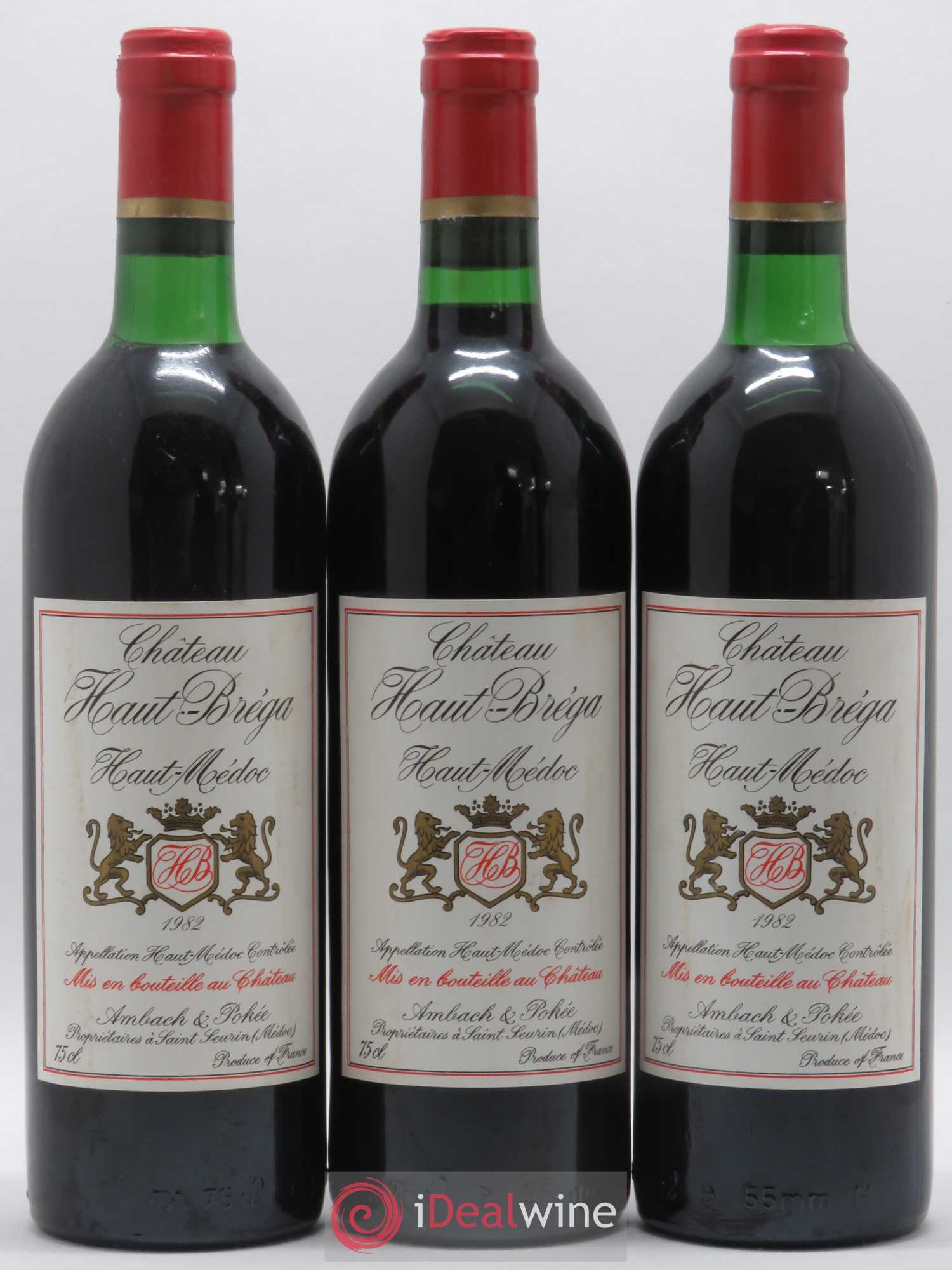 Haut Médoc Château Haut Bréga 1982 - Posten von 6 Flaschen - 2