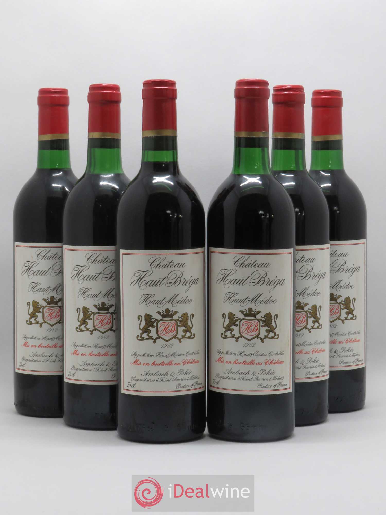 Haut Médoc Château Haut Bréga 1982 - Posten von 6 Flaschen - 0