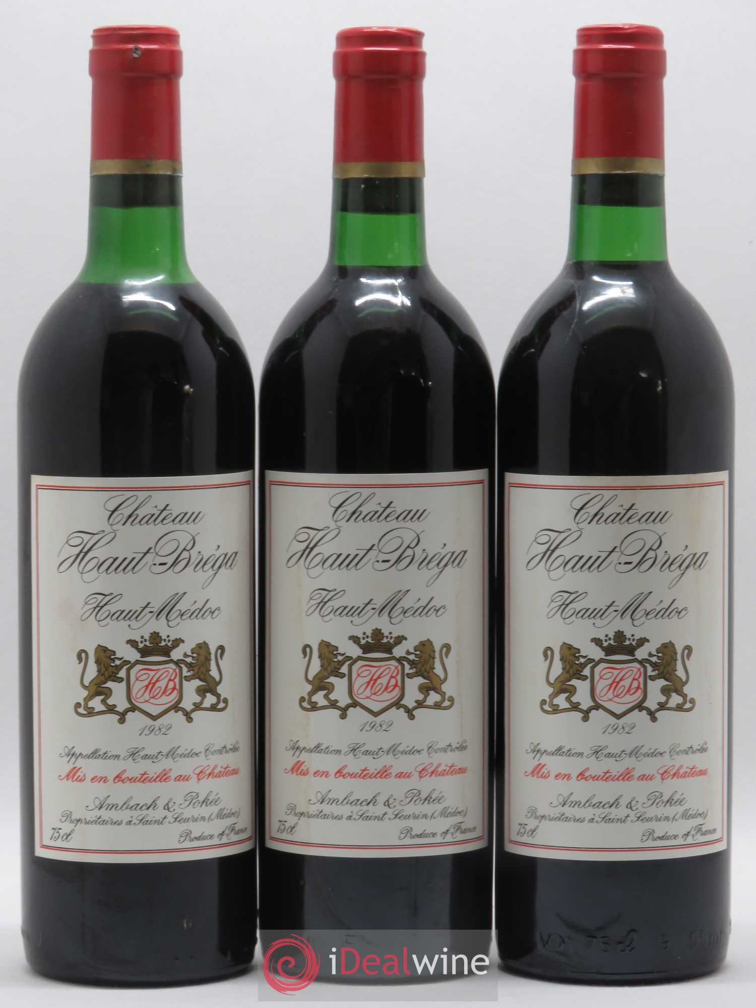 Haut Médoc Château Haut Bréga 1982 - Posten von 6 Flaschen - 1