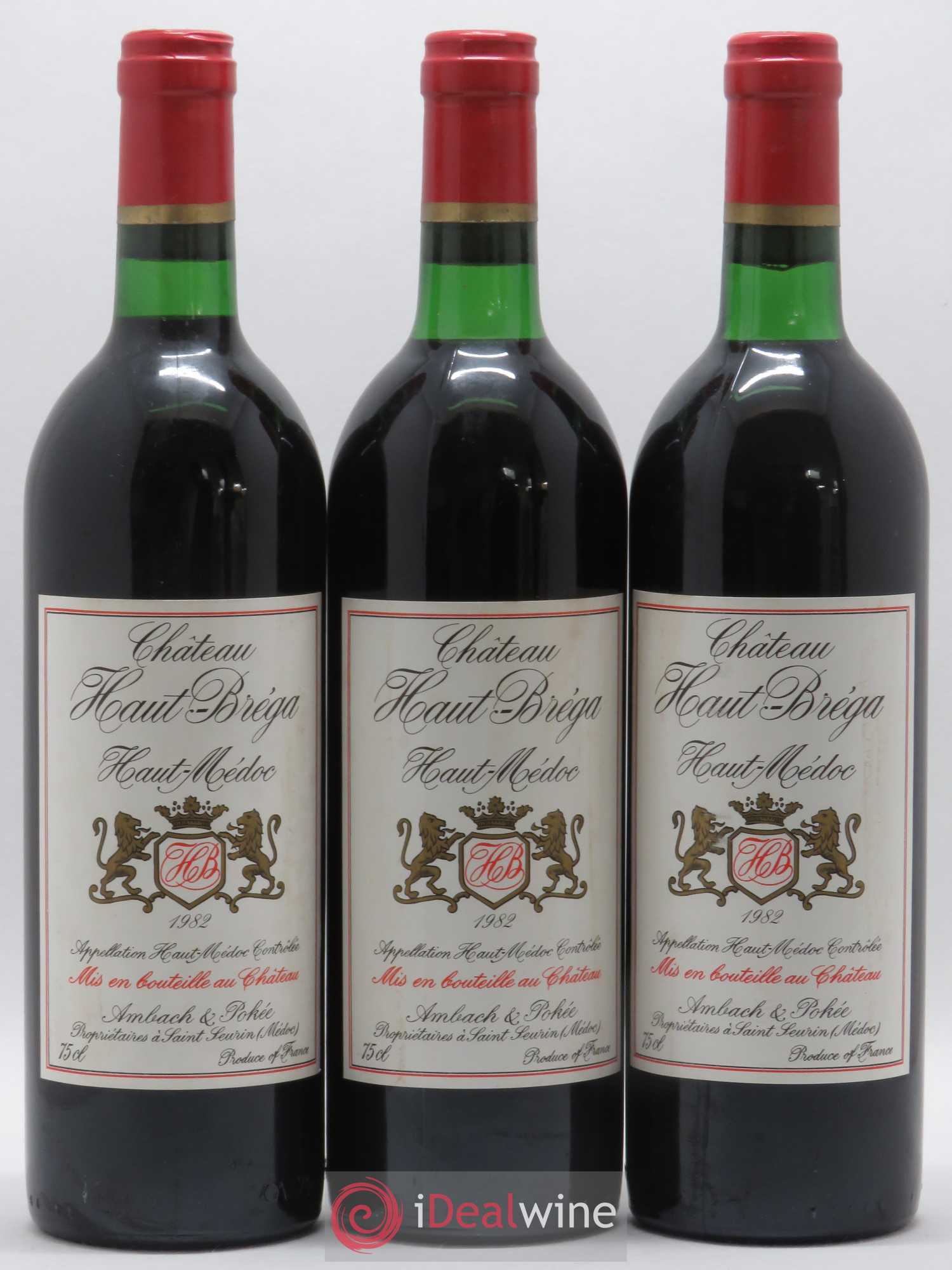 Haut Médoc Château Haut Bréga 1982 - Posten von 6 Flaschen - 2