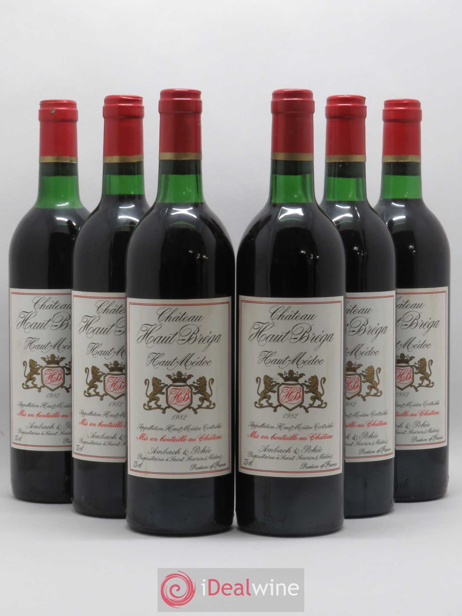 Haut Médoc Château Haut Bréga 1982 - Posten von 6 Flaschen - 0