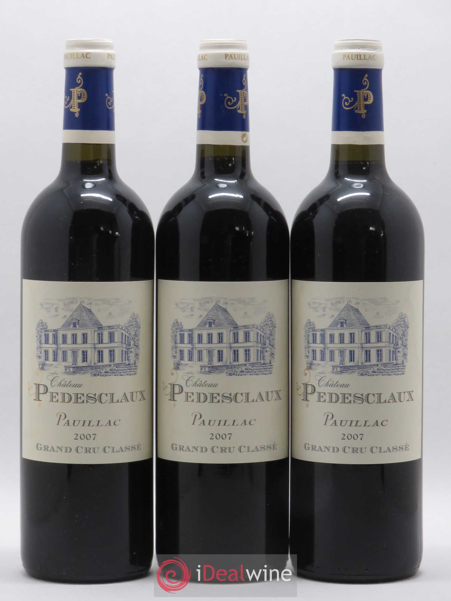Château Pedesclaux 5ème Grand Cru Classé 2007 - Lot de 3 bouteilles - 0