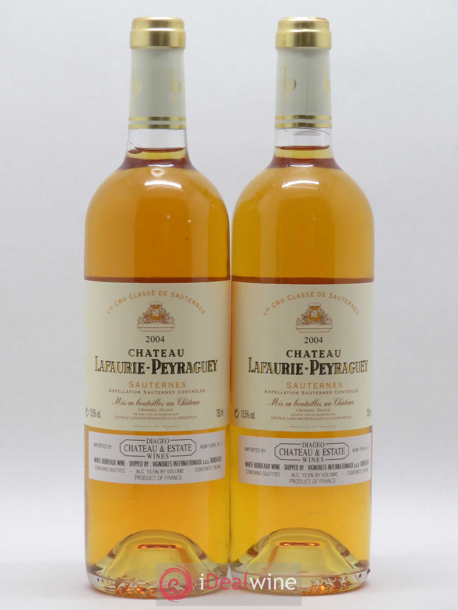 Château Lafaurie-Peyraguey 1er Grand Cru Classé 2004 - Lotto di 2 bottiglie - 0