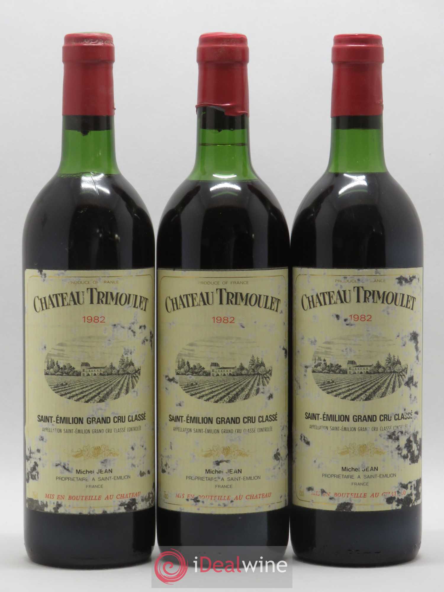 Château Trimoulet 1982 - Lot de 3 bouteilles - 0