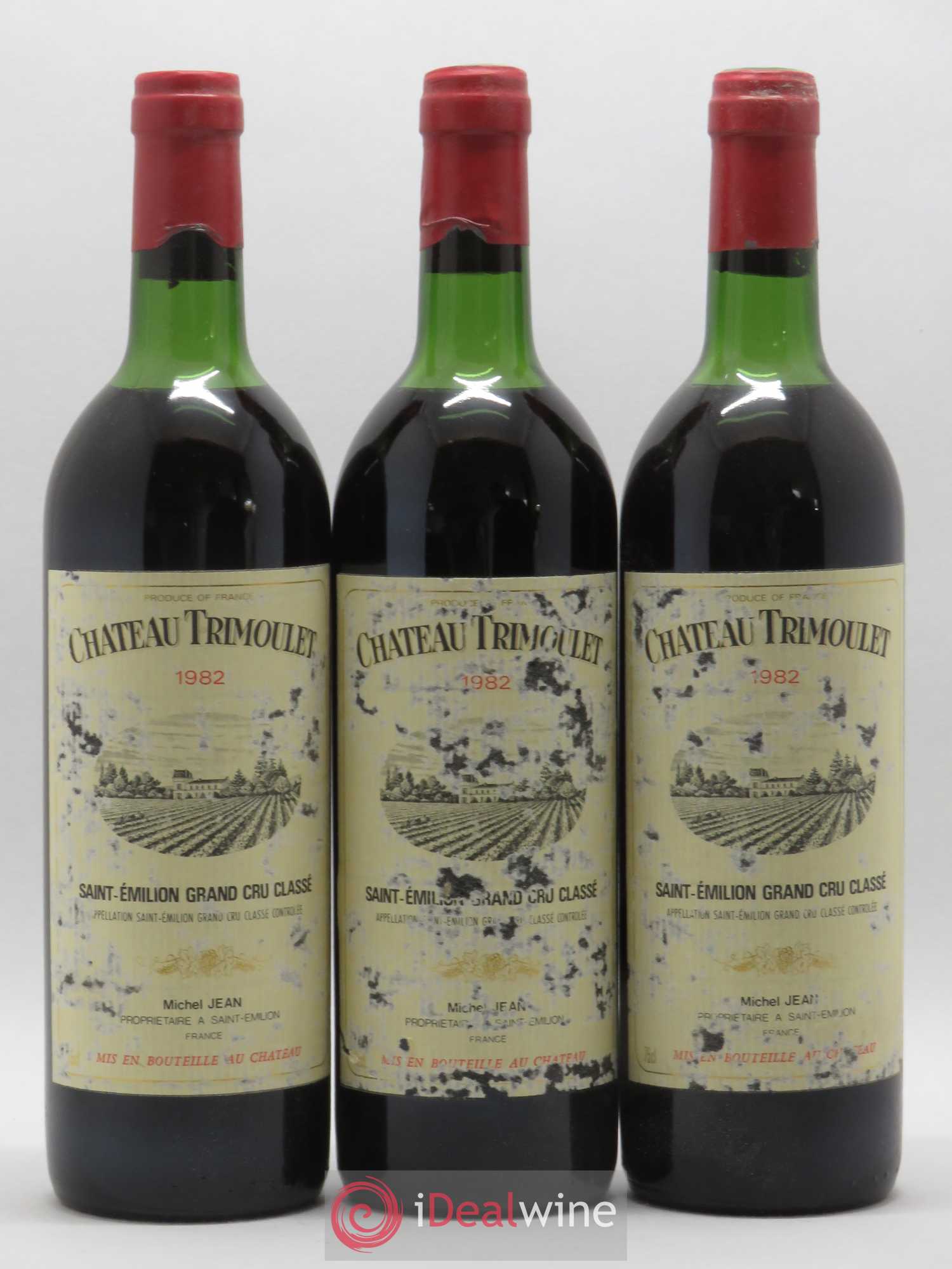 Château Trimoulet 1982 - Lot de 3 bouteilles - 0
