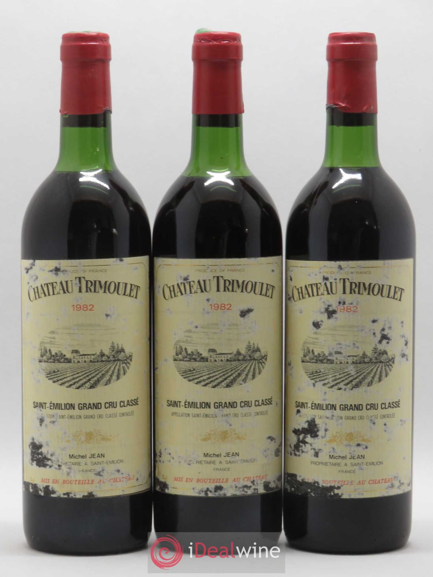 Château Trimoulet 1982 - Lot de 3 bouteilles - 0