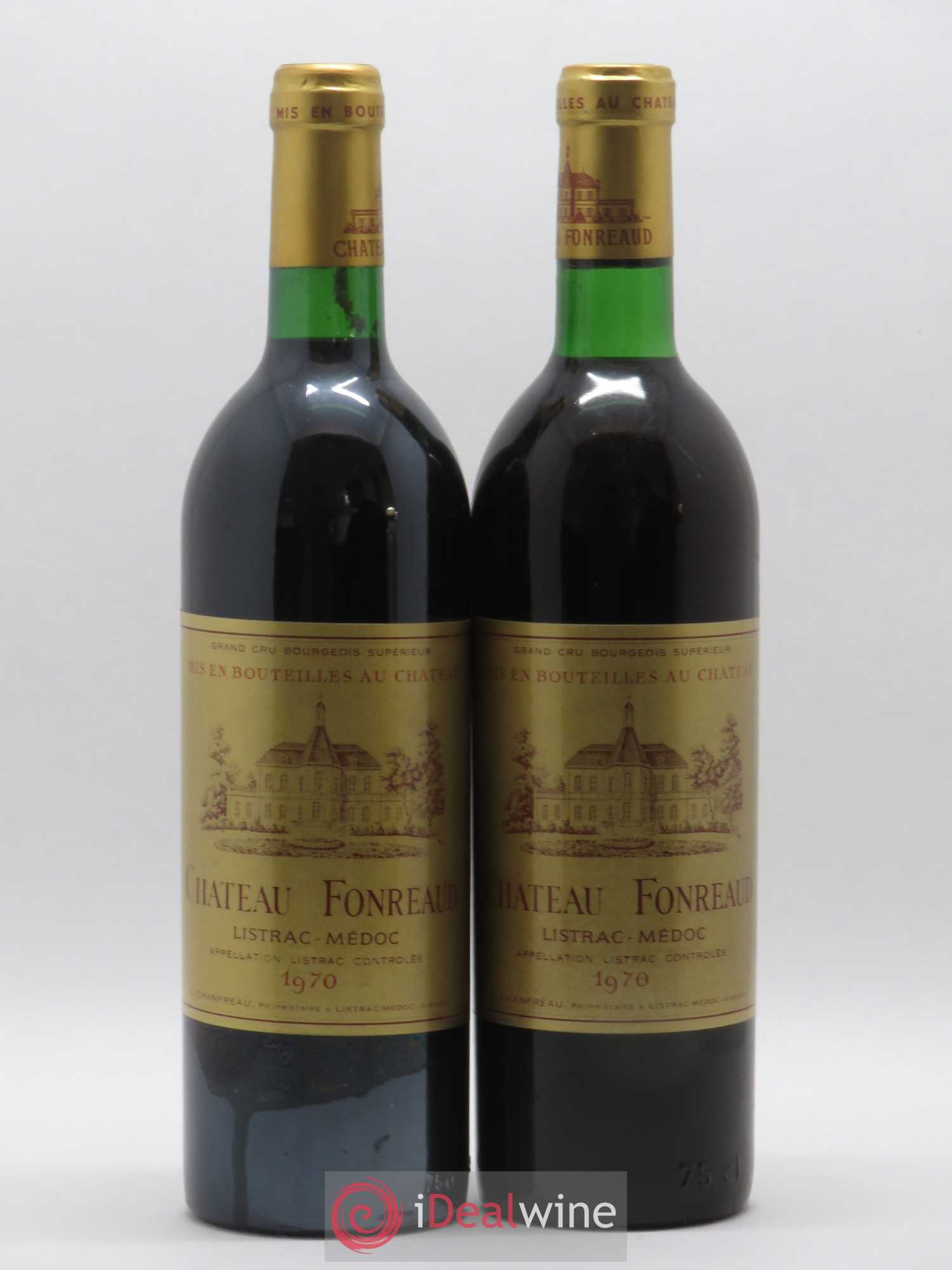Château Fonréaud Cru Bourgeois 1970 - Lot de 2 bouteilles - 0