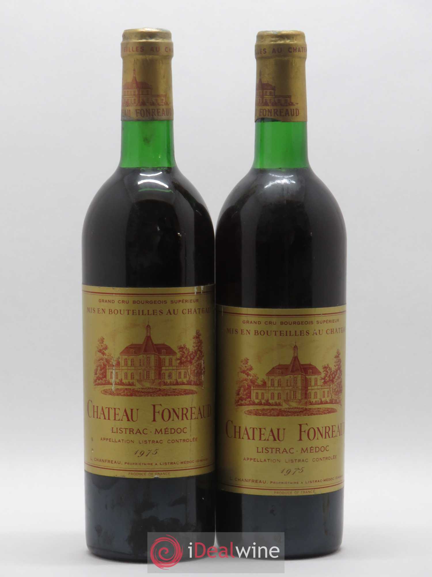 Château Fonréaud Cru Bourgeois 1975 - Lot de 2 bouteilles - 0