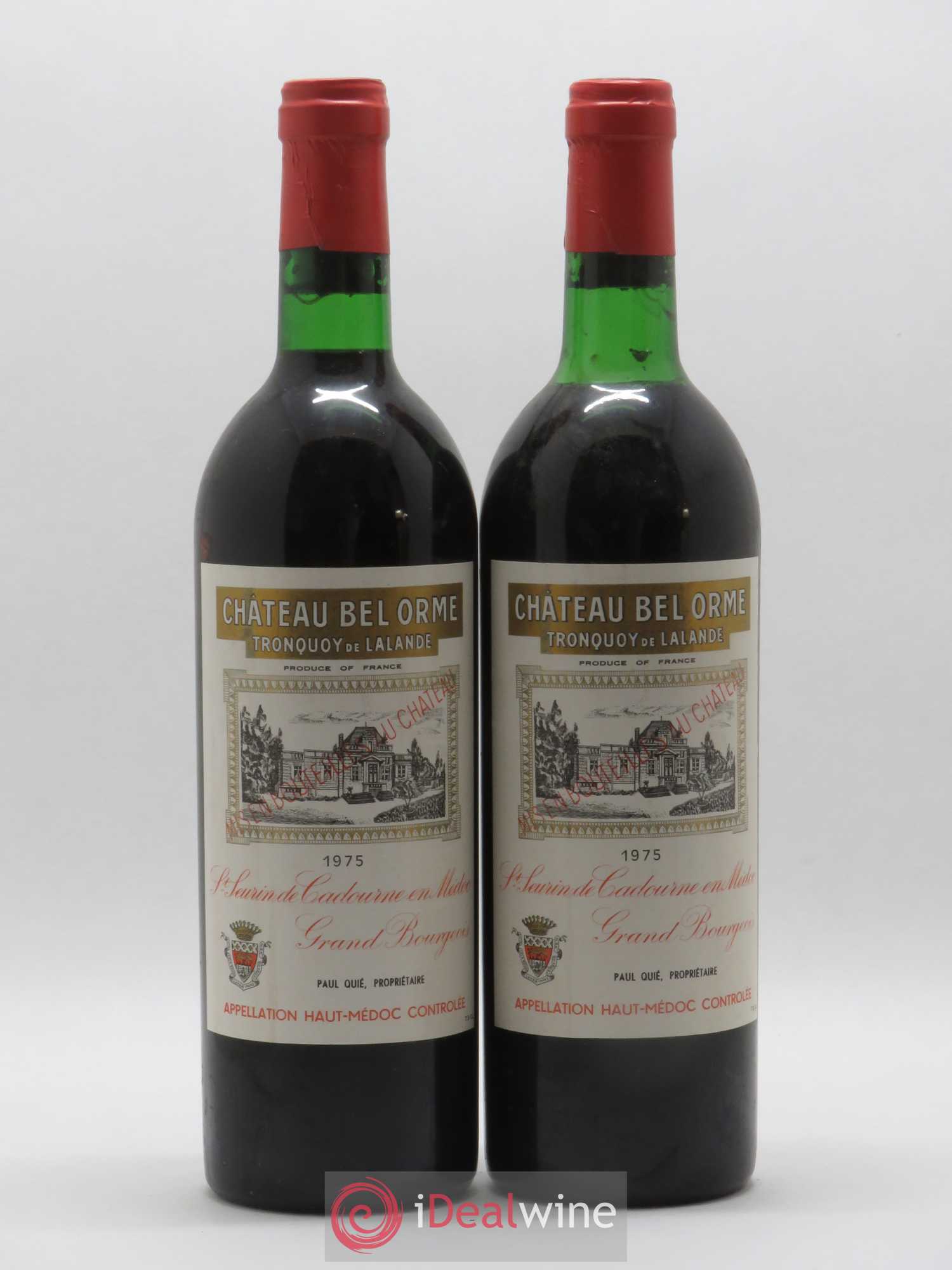 Château Bel Orme Tronquoy de Lalande Cru Bourgeois 1975 - Lot de 2 bouteilles - 0