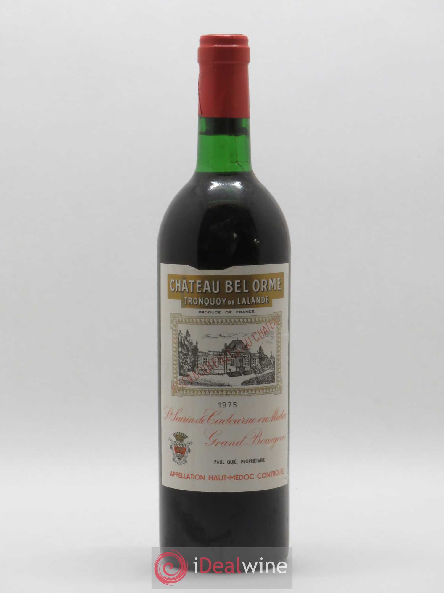 Château Bel Orme Tronquoy de Lalande Cru Bourgeois 1975 - Lot de 1 bouteille - 0