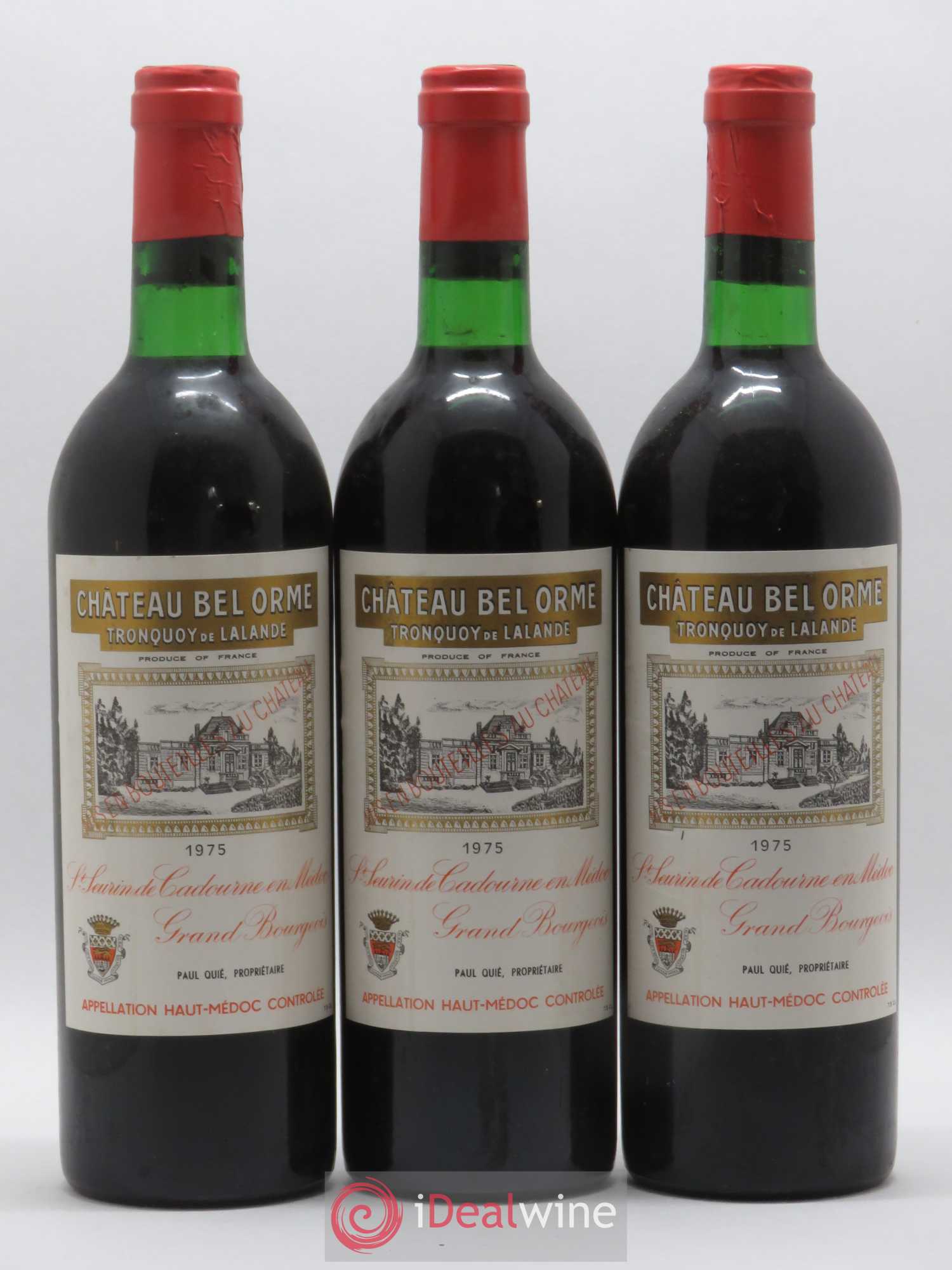 Château Bel Orme Tronquoy de Lalande Cru Bourgeois (sans prix de réserve) 1975 - Lot de 6 bouteilles - 2