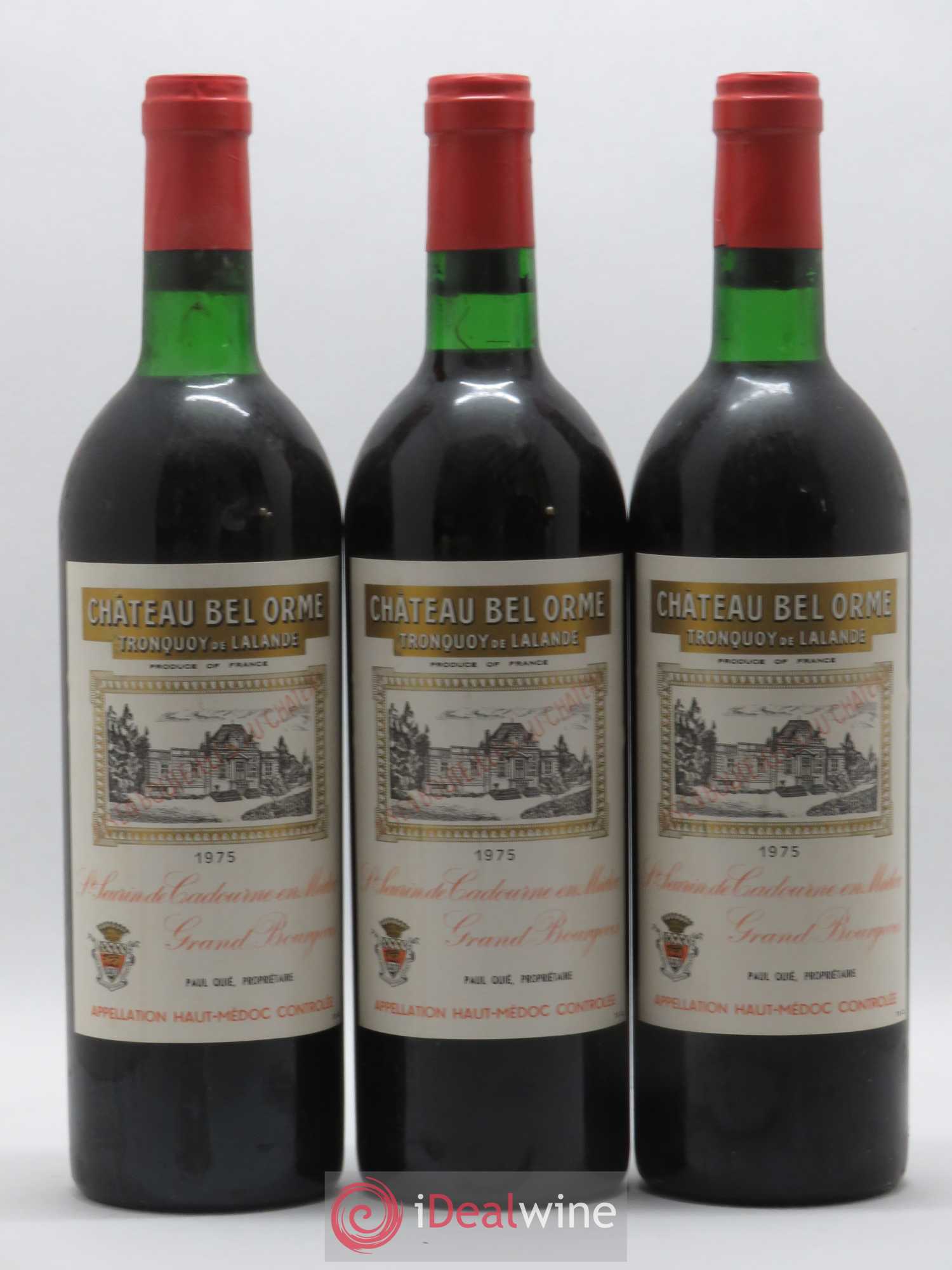 Château Bel Orme Tronquoy de Lalande Cru Bourgeois 1975 - Lot de 6 bouteilles - 1