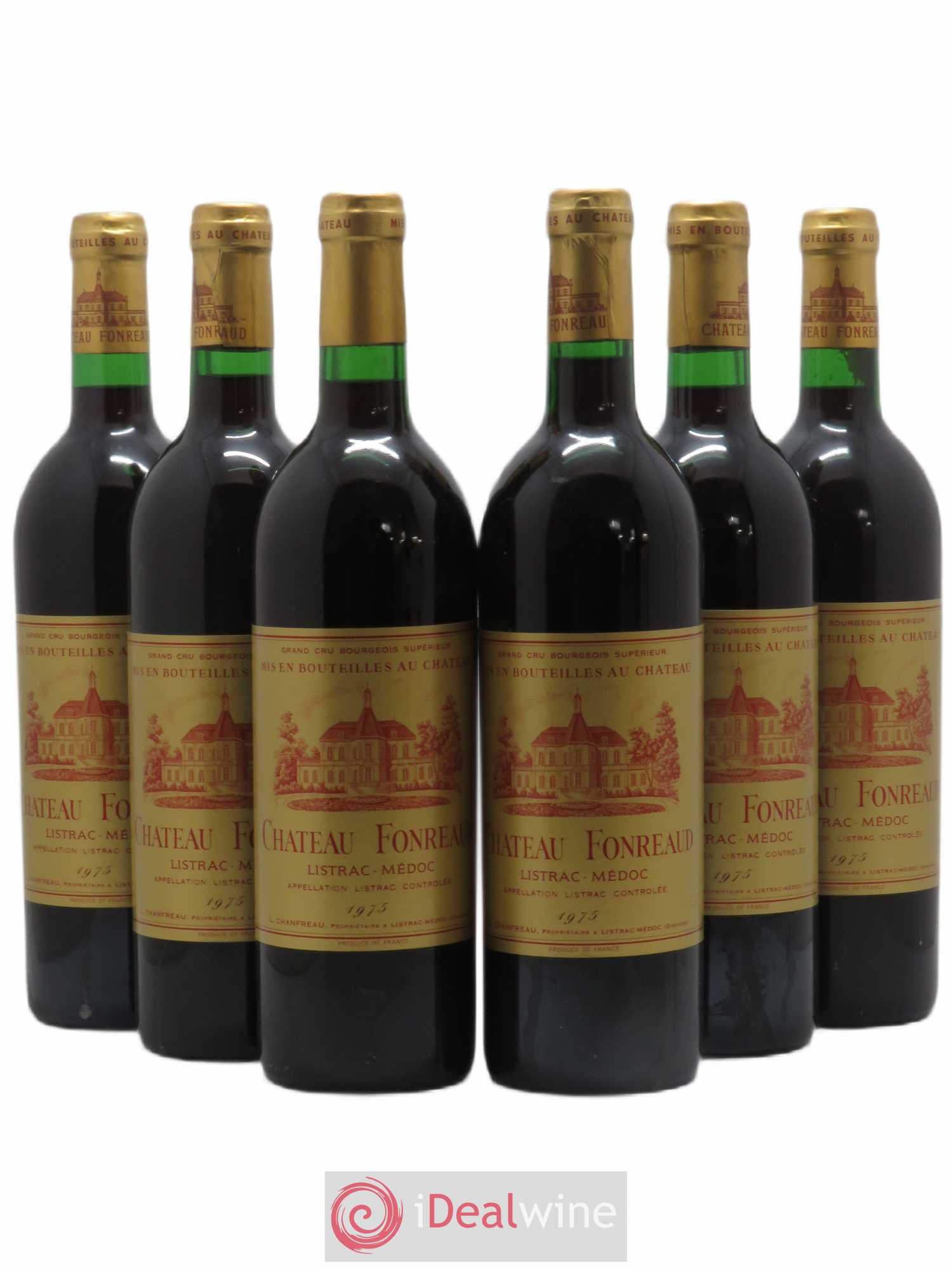 Château Fonréaud Cru Bourgeois 1975 - Lot de 6 bouteilles - 0