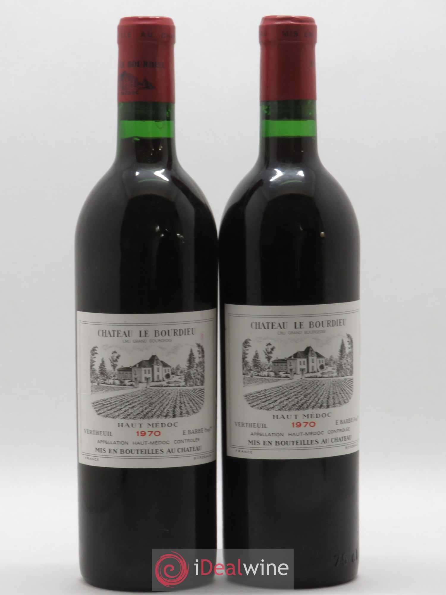 Médoc Château Le Bourdieu 1970 - Posten von 2 Flaschen - 0