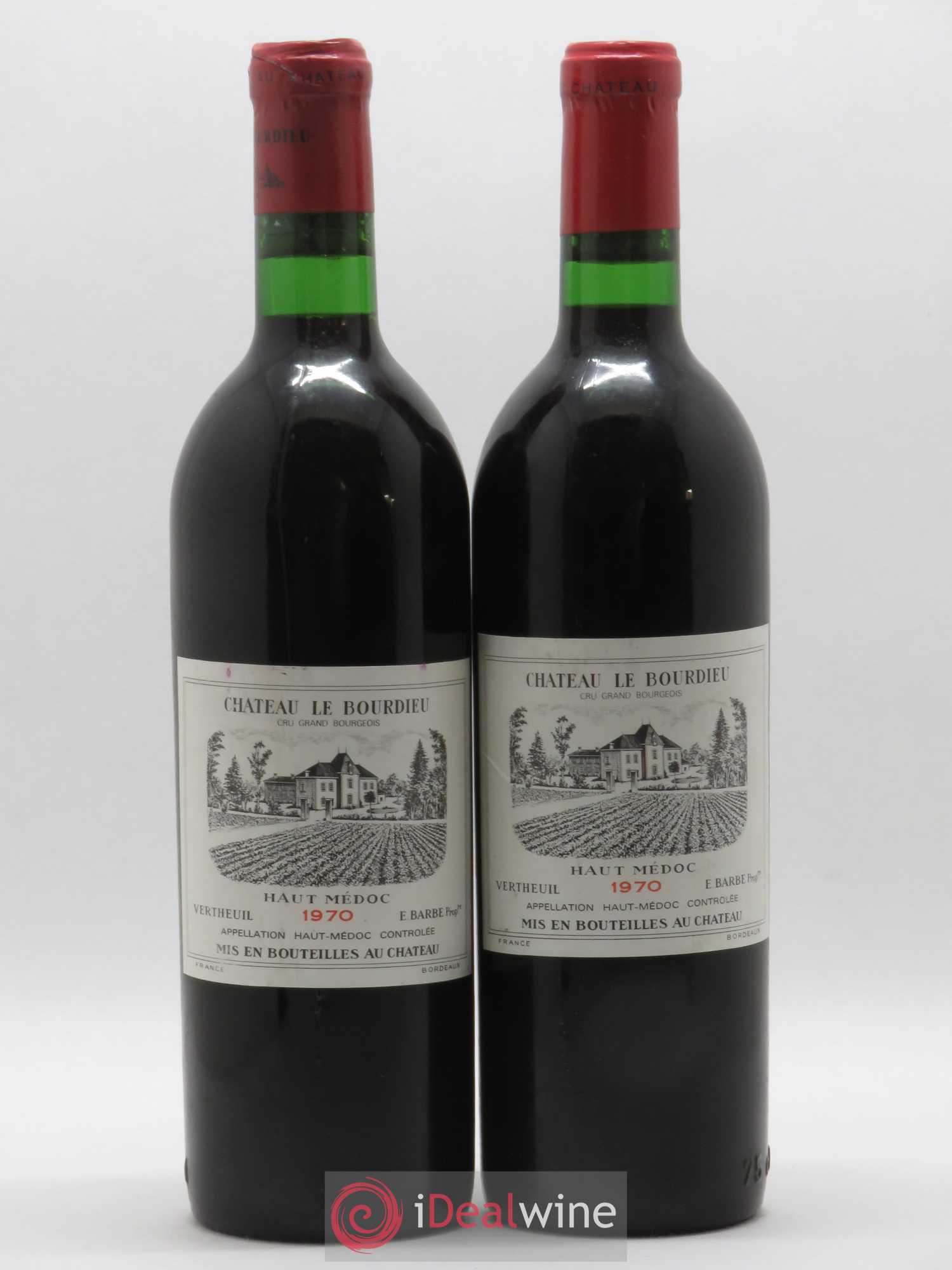 Médoc Château Le Bourdieu 1970 - Posten von 2 Flaschen - 0