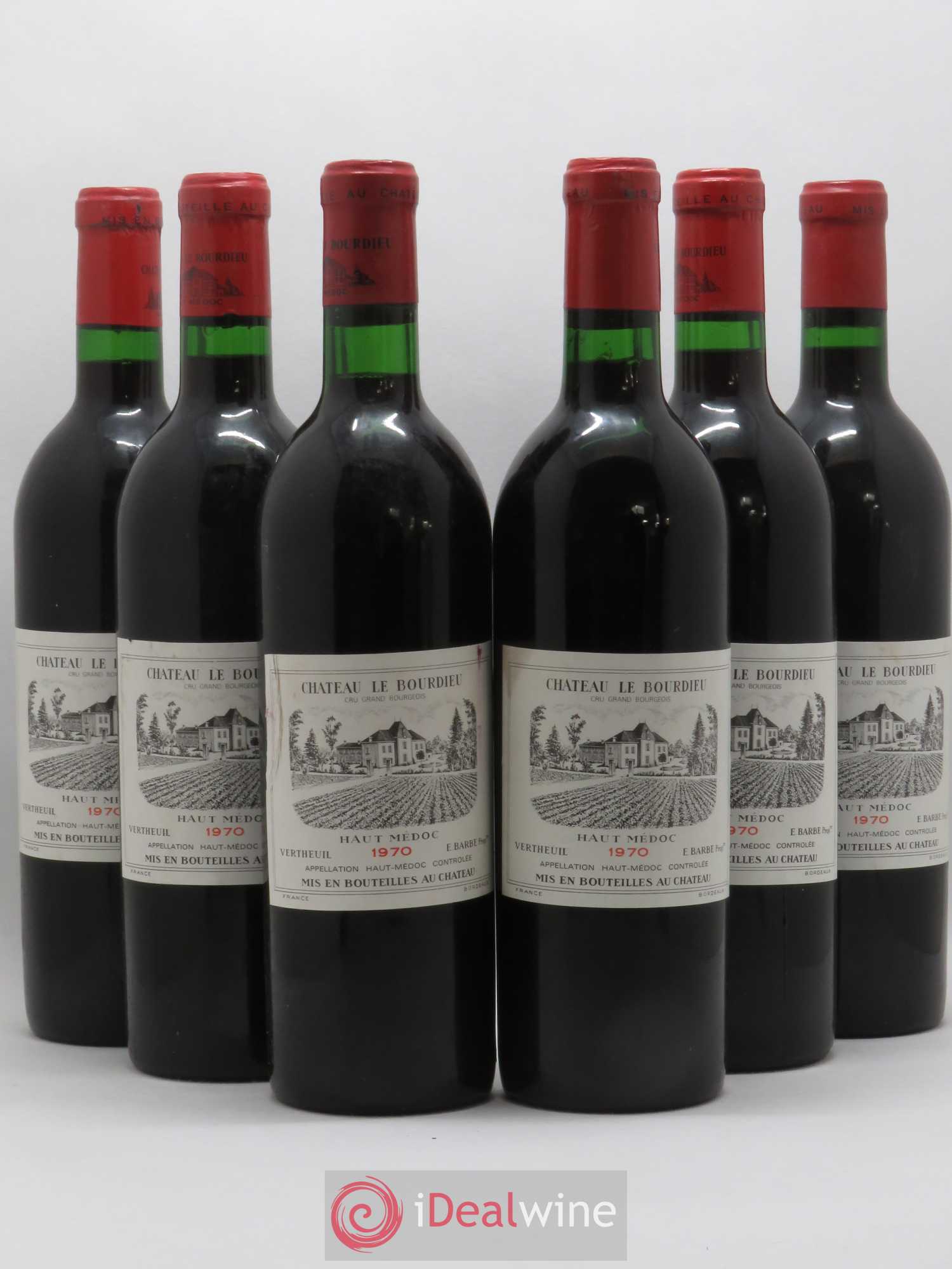 Médoc Château Le Bourdieu 1970 - Posten von 6 Flaschen - 0