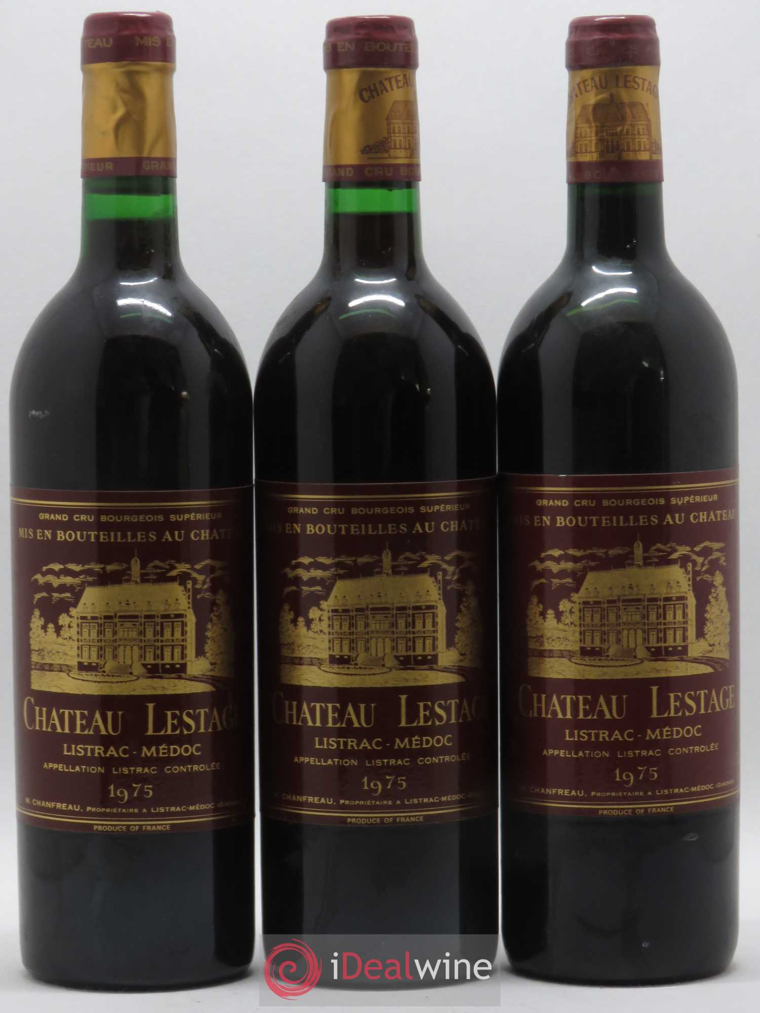 Château Lestage Cru Bourgeois 1975 - Lot de 6 bouteilles - 1
