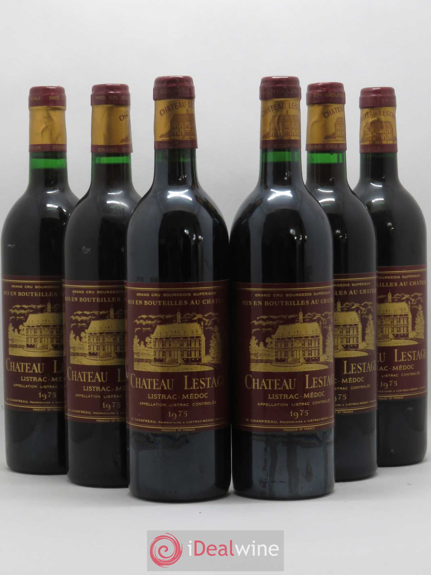 Château Lestage Cru Bourgeois 1975 - Lot de 6 bouteilles - 0