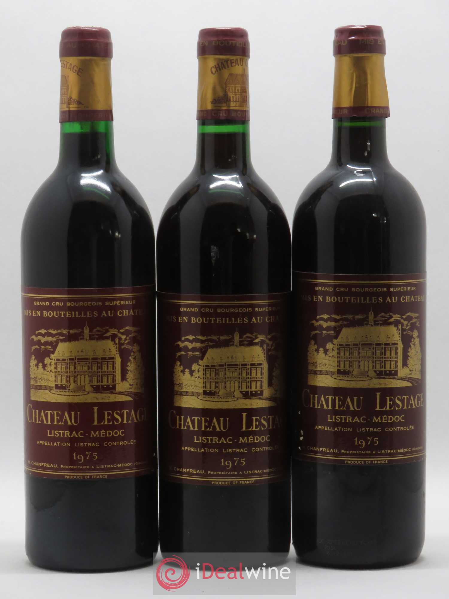 Château Lestage Cru Bourgeois 1975 - Lot de 6 bouteilles - 1