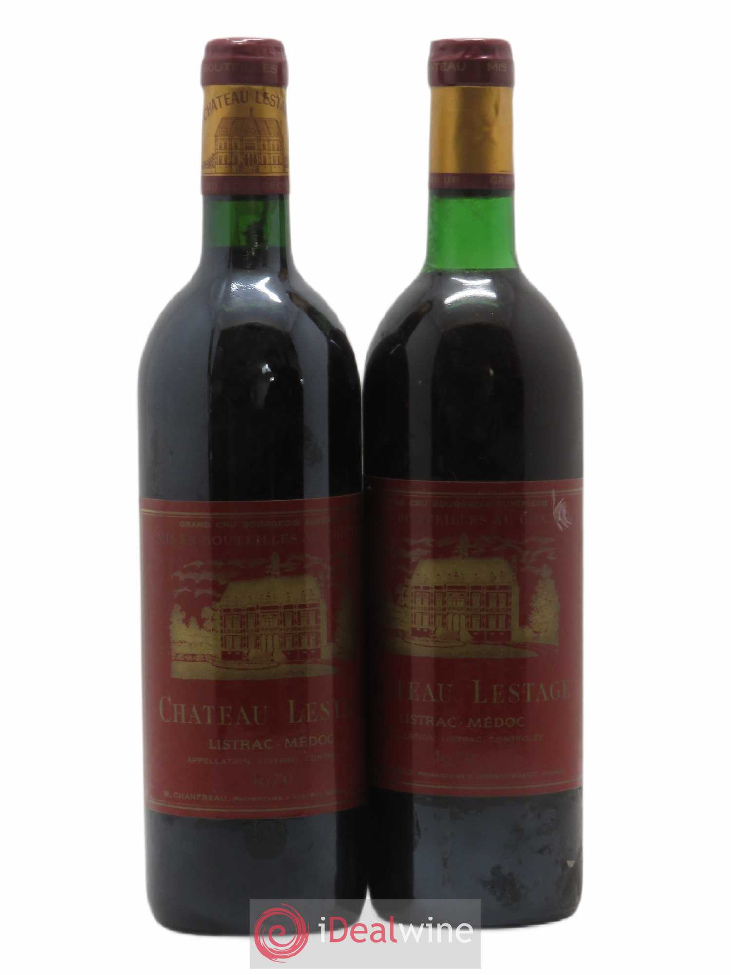 Château Lestage Cru Bourgeois 1970 - Lot de 2 bouteilles - 0