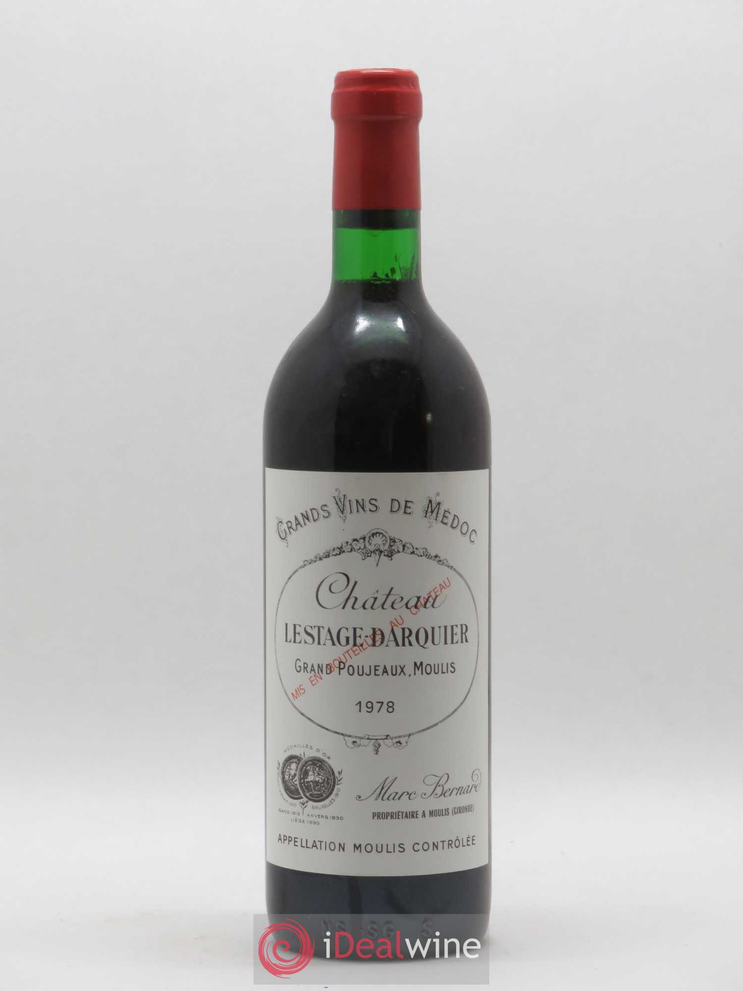 Moulis en Médoc Château Lestage Darquier 1978 - Posten von 1 Flasche - 0