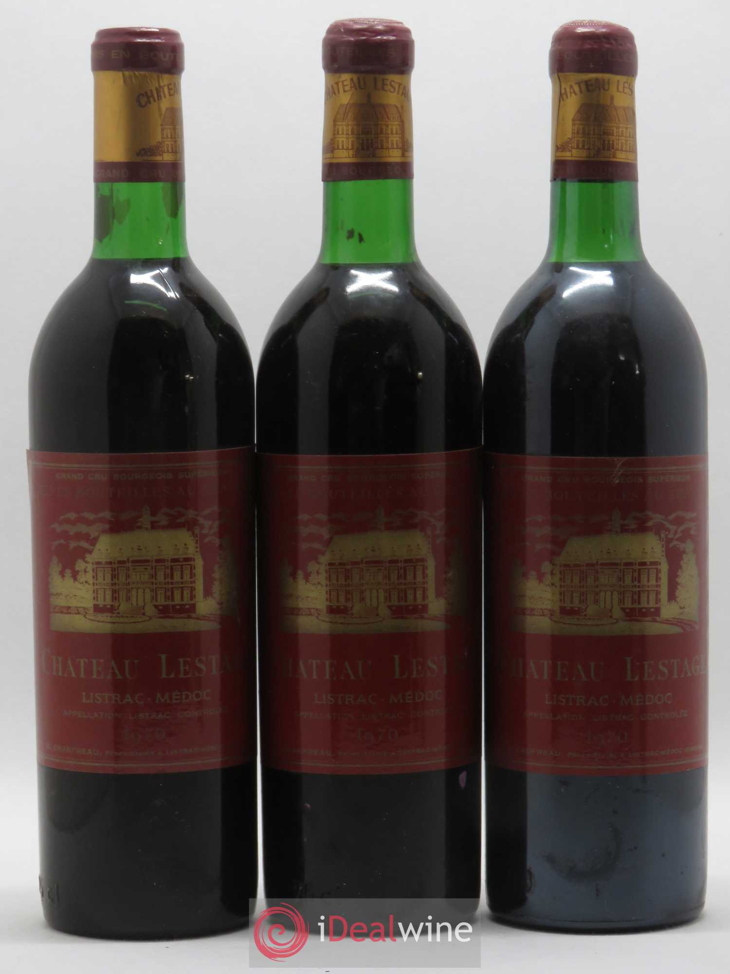 Château Lestage Cru Bourgeois (sans prix de réserve) 1970 - Lot de 6 bouteilles - 1