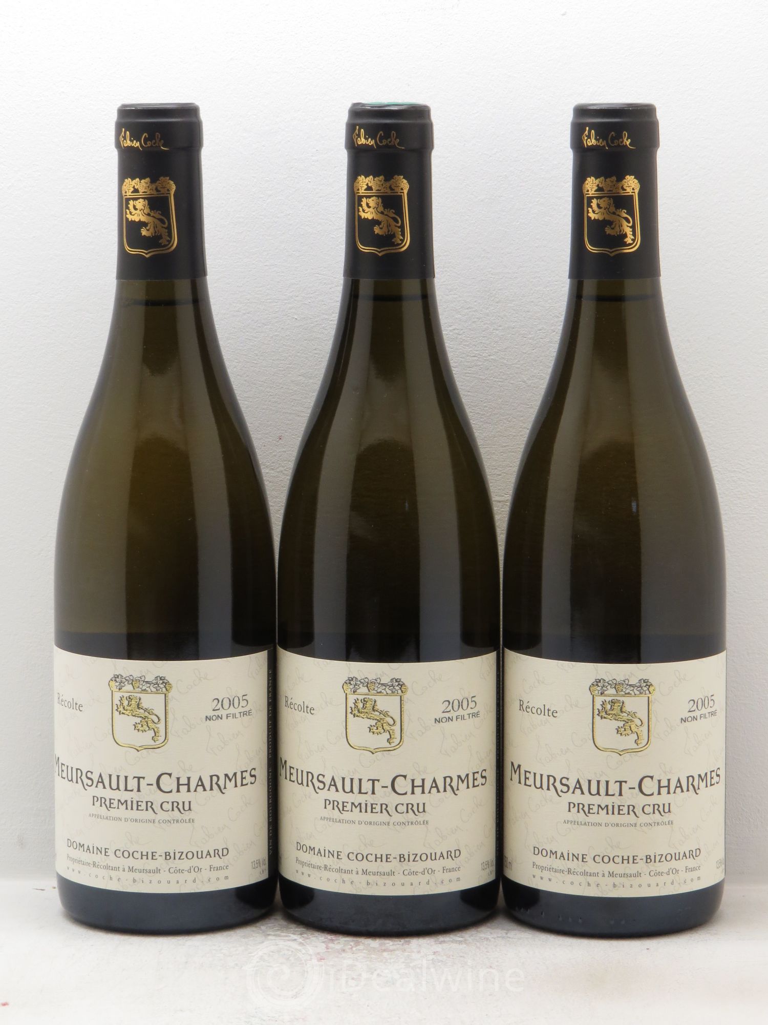 Meursault 1er Cru Fabien Coche-Bizouard 2005 - Posten von 3 Flaschen - 0