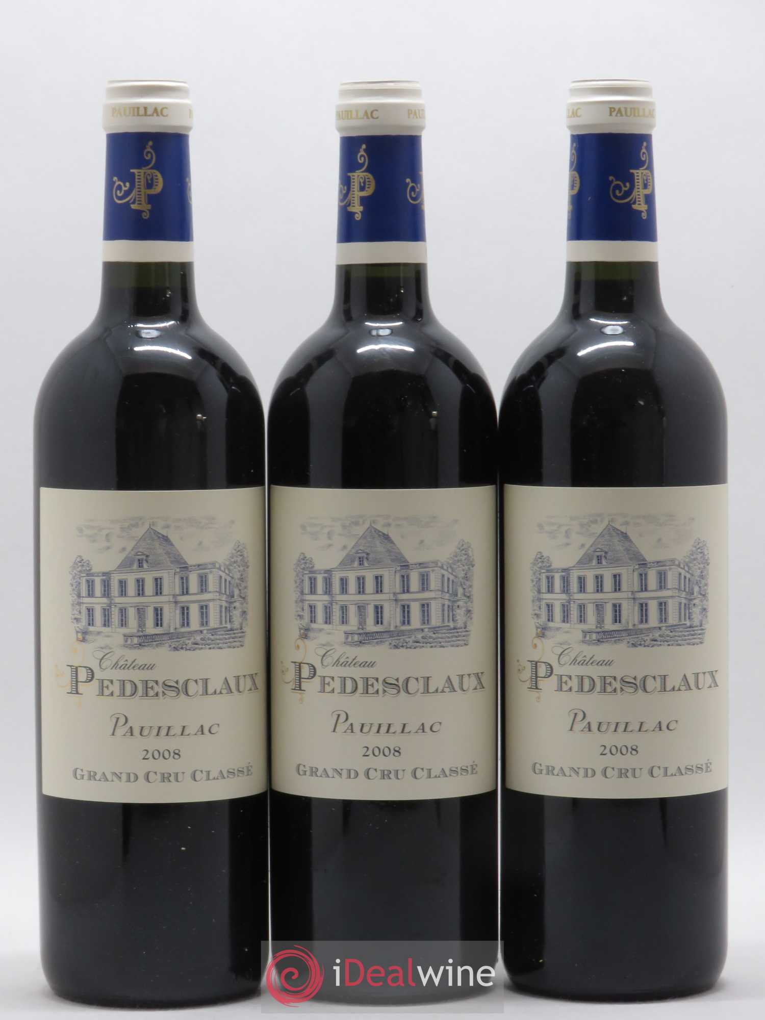 Château Pedesclaux 5ème Grand Cru Classé 2008 - Lot de 3 bouteilles - 0