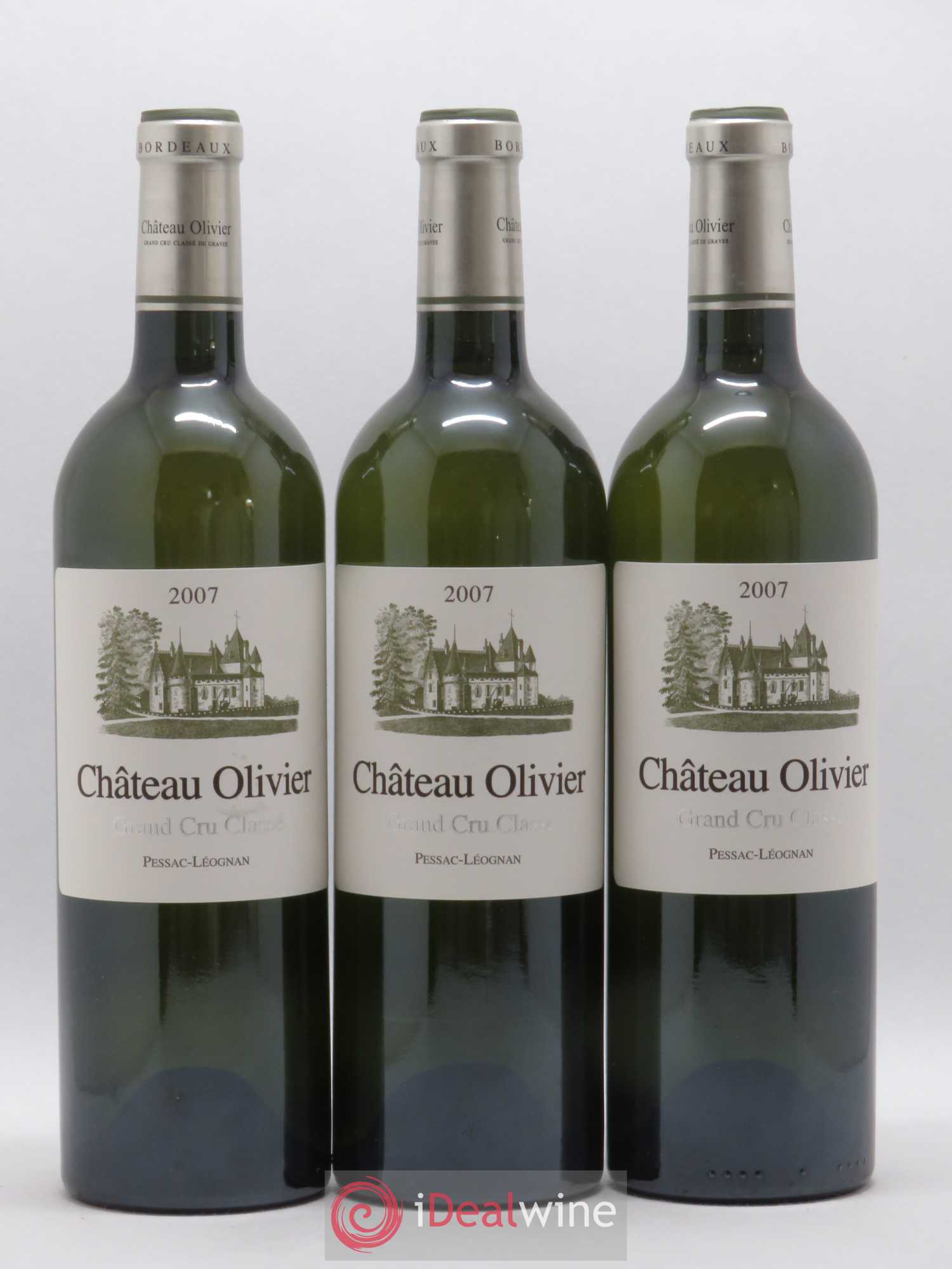 Château Olivier Cru Classé de Graves 2007 - Lot de 3 bouteilles - 0