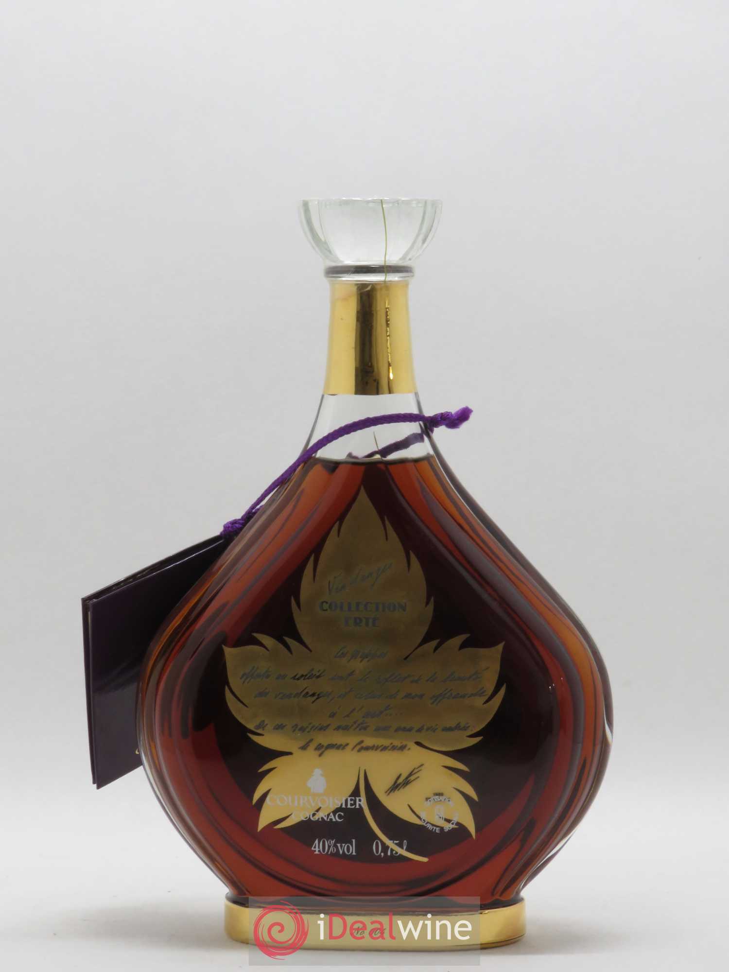 Cognac Courvoisier Collection Erté N°3 Vendanges - Lot de 1 bouteille - 1