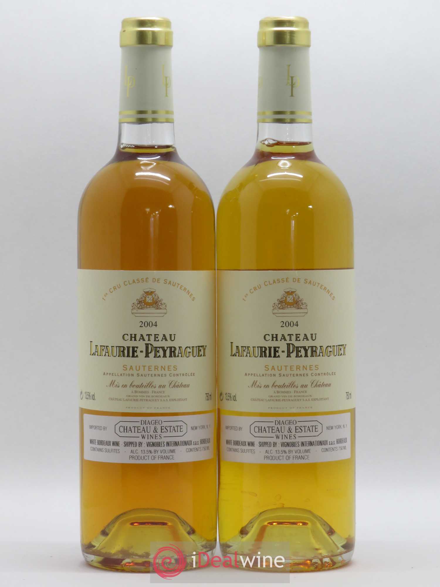 Château Lafaurie-Peyraguey 1er Grand Cru Classé 2004 - Lotto di 2 bottiglie - 0