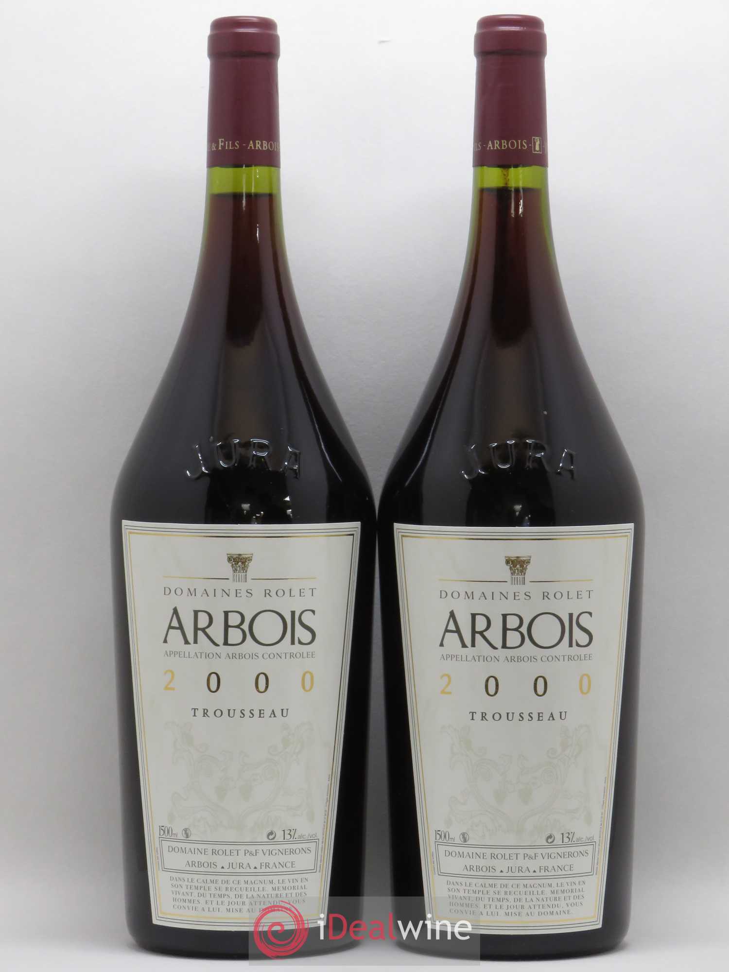 Arbois Trousseau Domaine Rolet 2000 - Lot de 2 magnums - 0