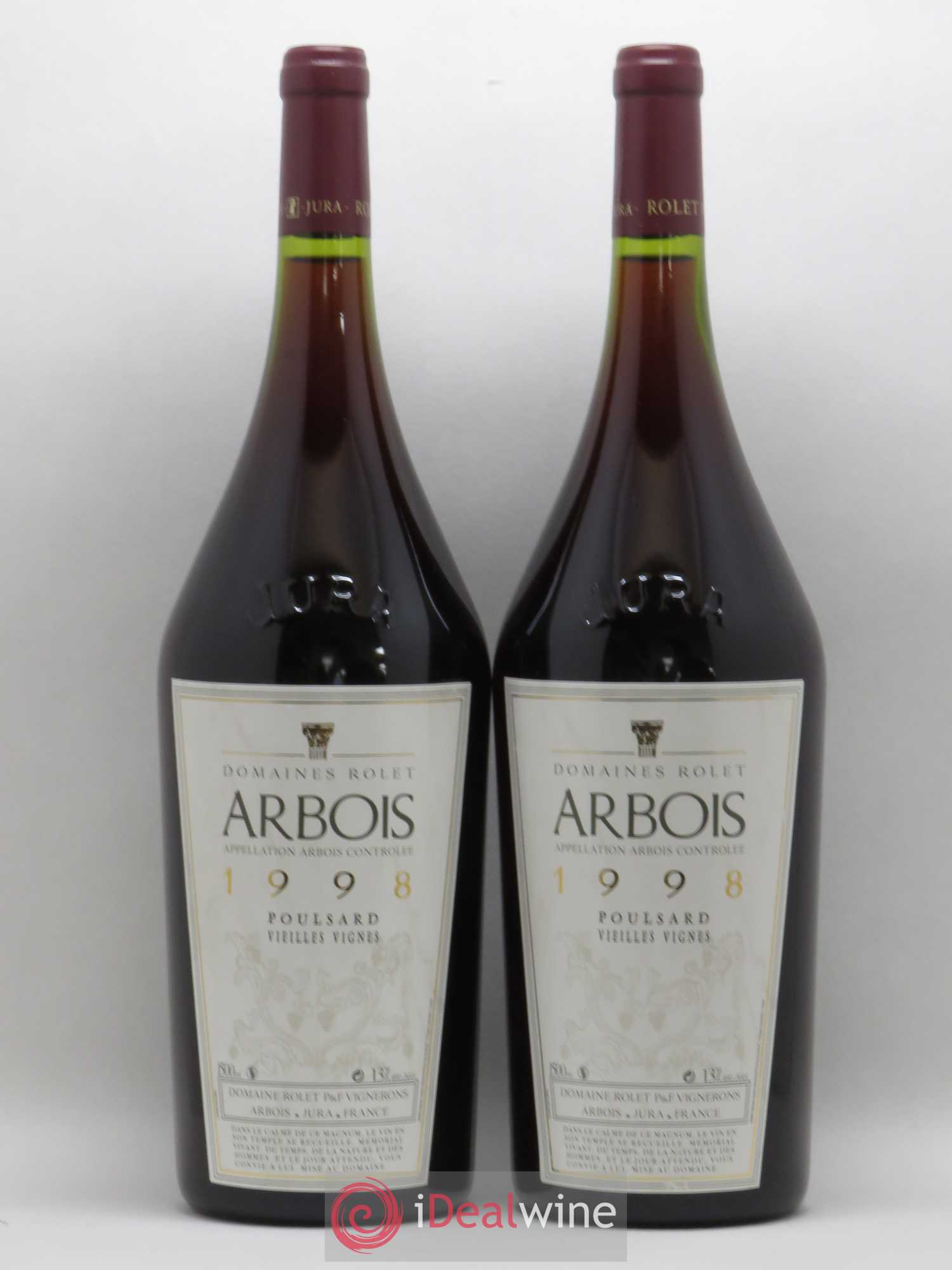 Arbois Poulsard Vieilles Vignes Domaine Rolet 1998 - Lotto di 2 magnum - 0
