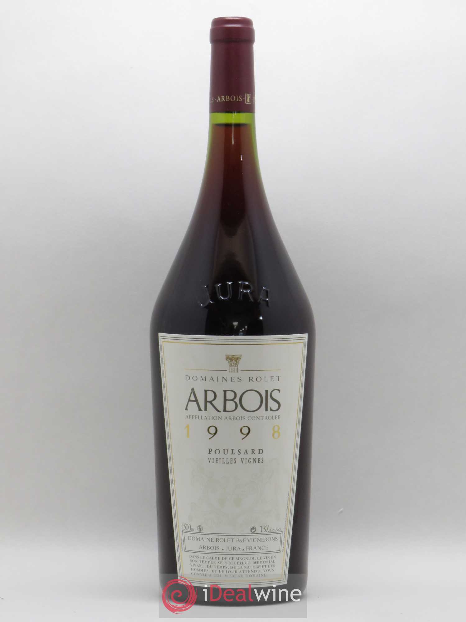 Arbois Poulsard Vieilles Vignes Domaine Rolet 1998 - Lot de 1 magnum - 0