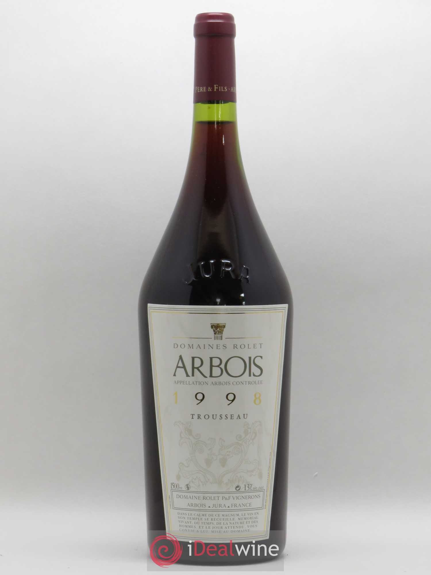 Arbois Trousseau Domaine Rolet 1998 - Lot de 1 magnum - 0