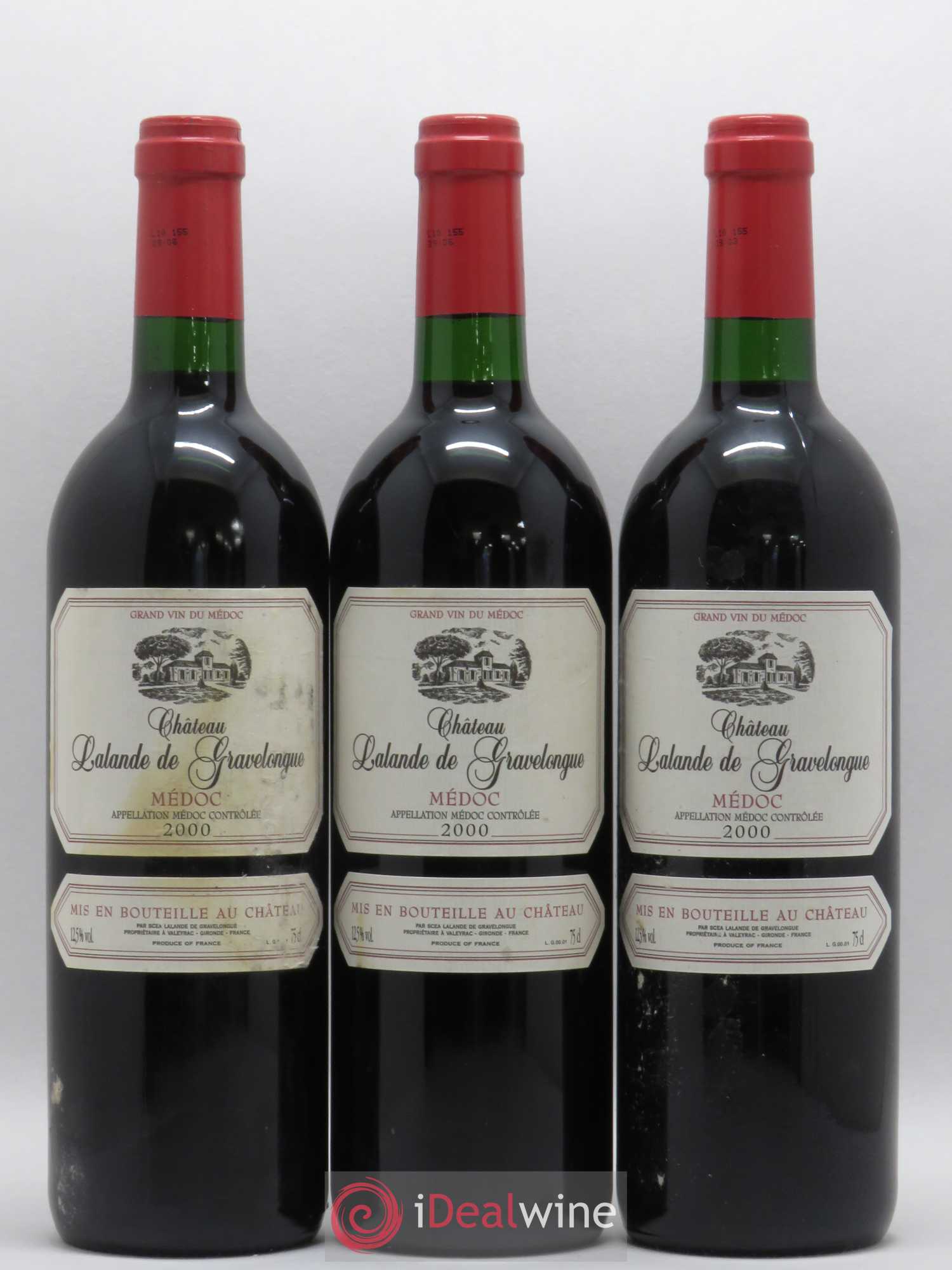 Médoc Lalande de Gravelongue 2000 - Posten von 12 Flaschen - 4