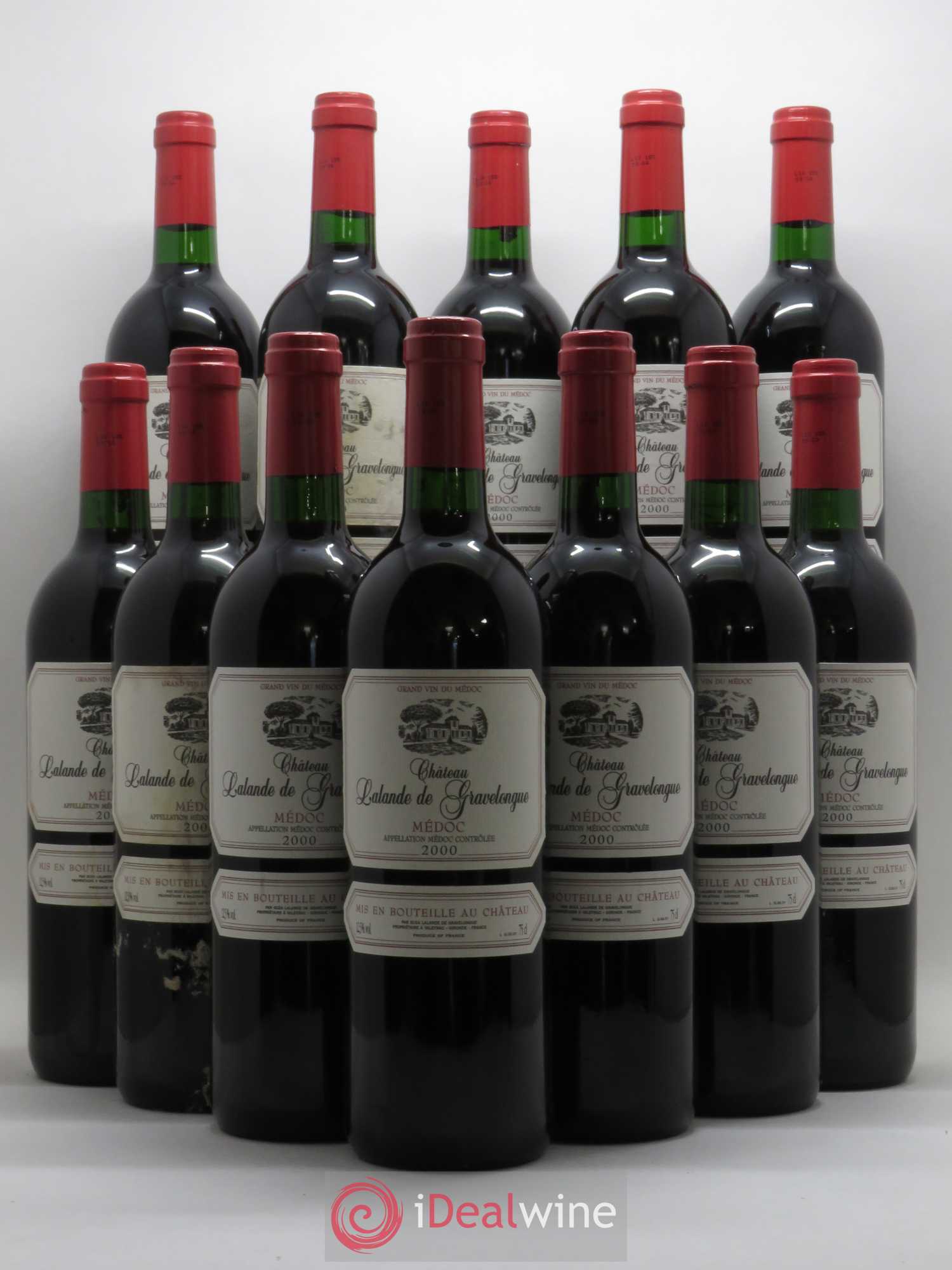 Médoc Lalande de Gravelongue 2000 - Posten von 12 Flaschen - 0
